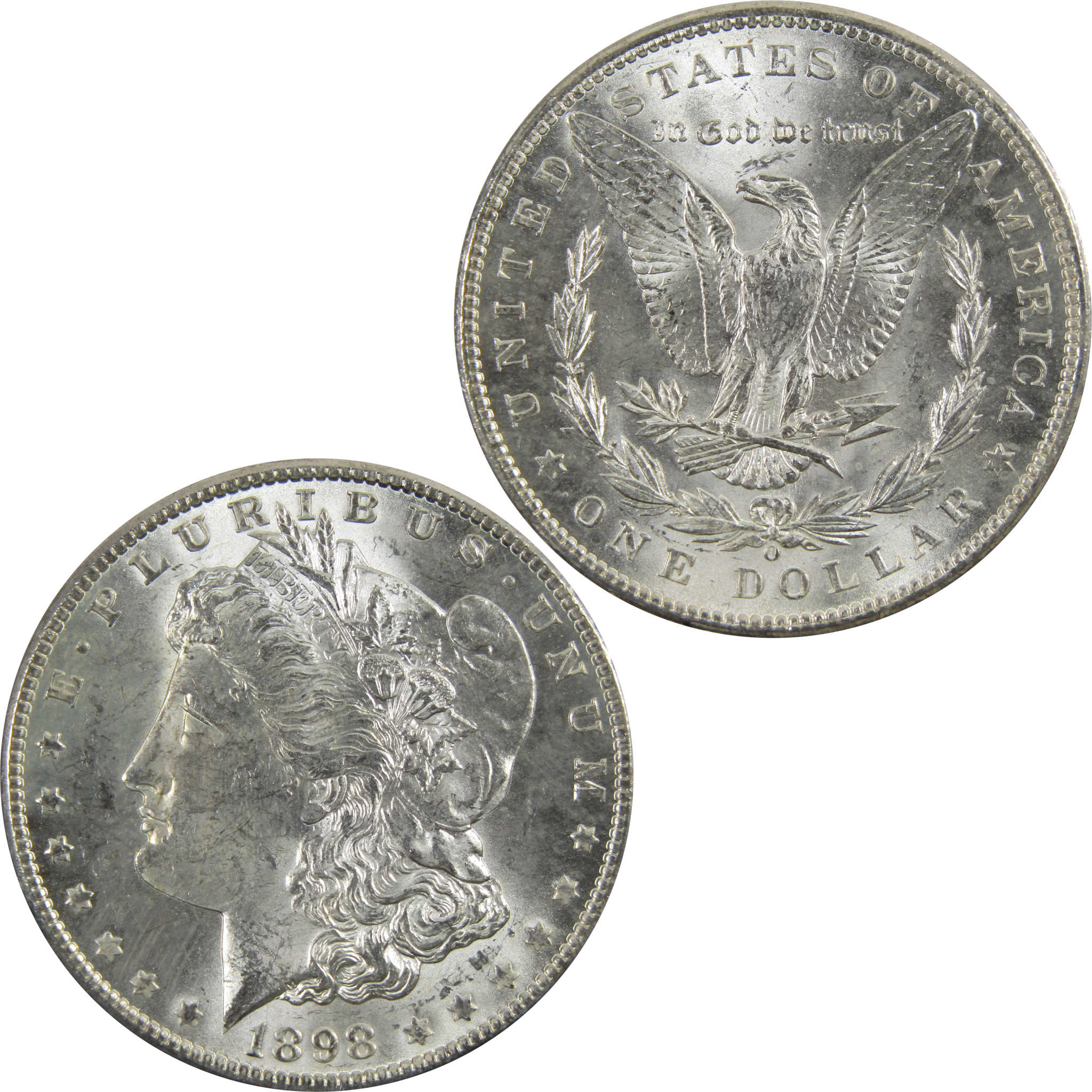 1898 O Morgan Dollar BU Uncirculated 90% Silver $1 Coin SKU:I5276 - Morgan coin - Morgan silver dollar - Morgan silver dollar for sale - Profile Coins &amp; Collectibles