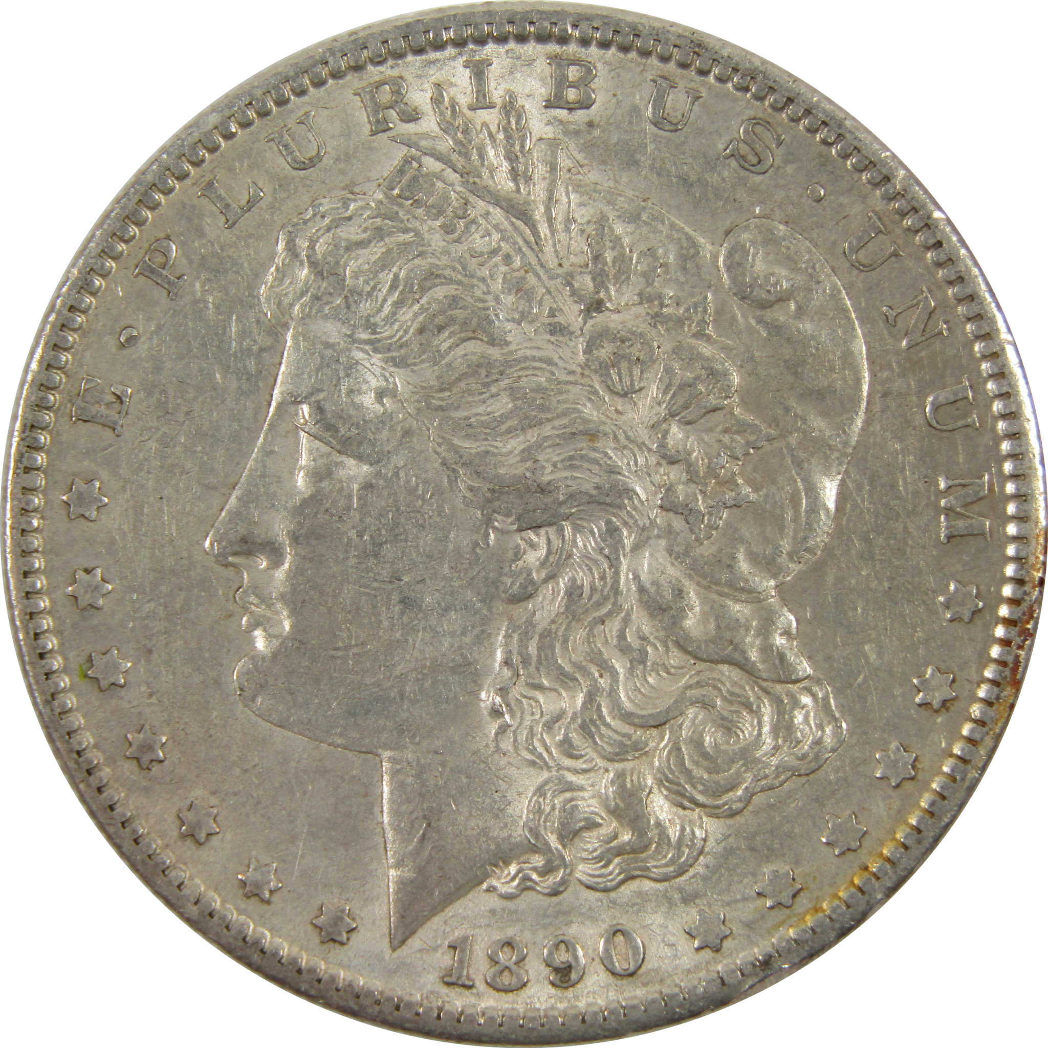 1890 S Morgan Dollar AU About Uncirculated 90% Silver SKU:I7563 - Morgan coin - Morgan silver dollar - Morgan silver dollar for sale - Profile Coins &amp; Collectibles