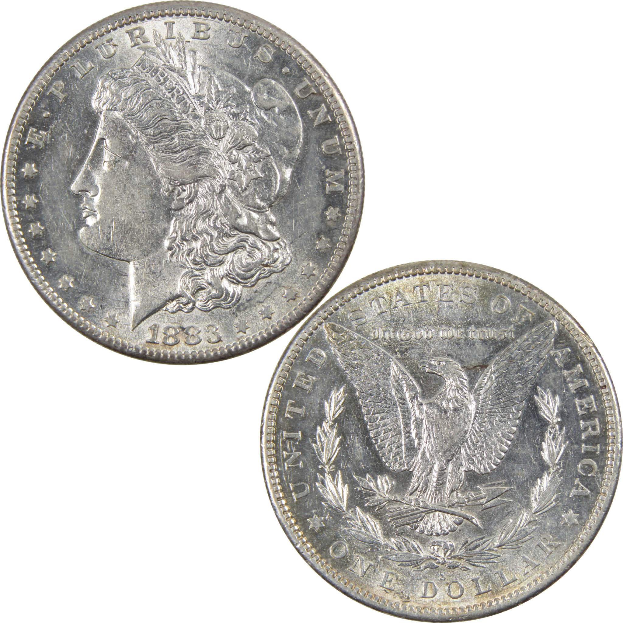 1883 S Morgan Dollar CH AU Choice About Uncirculated Silver SKU:I4012 - Morgan coin - Morgan silver dollar - Morgan silver dollar for sale - Profile Coins &amp; Collectibles