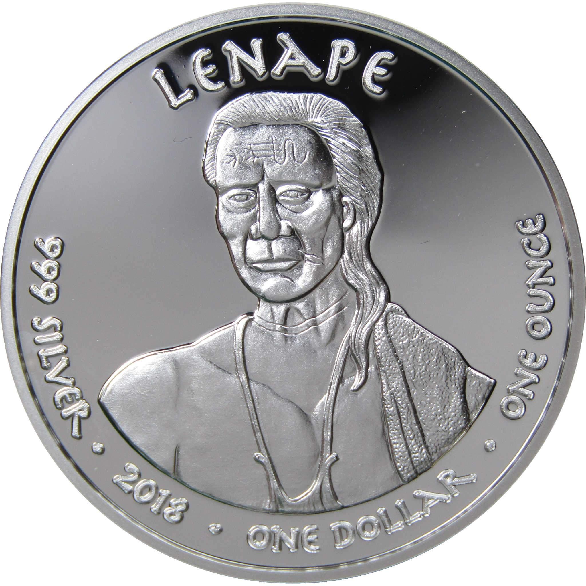 2018 Native American Jamul Lenape Horse 1 oz .999 Fine Silver $1 Proof Coin