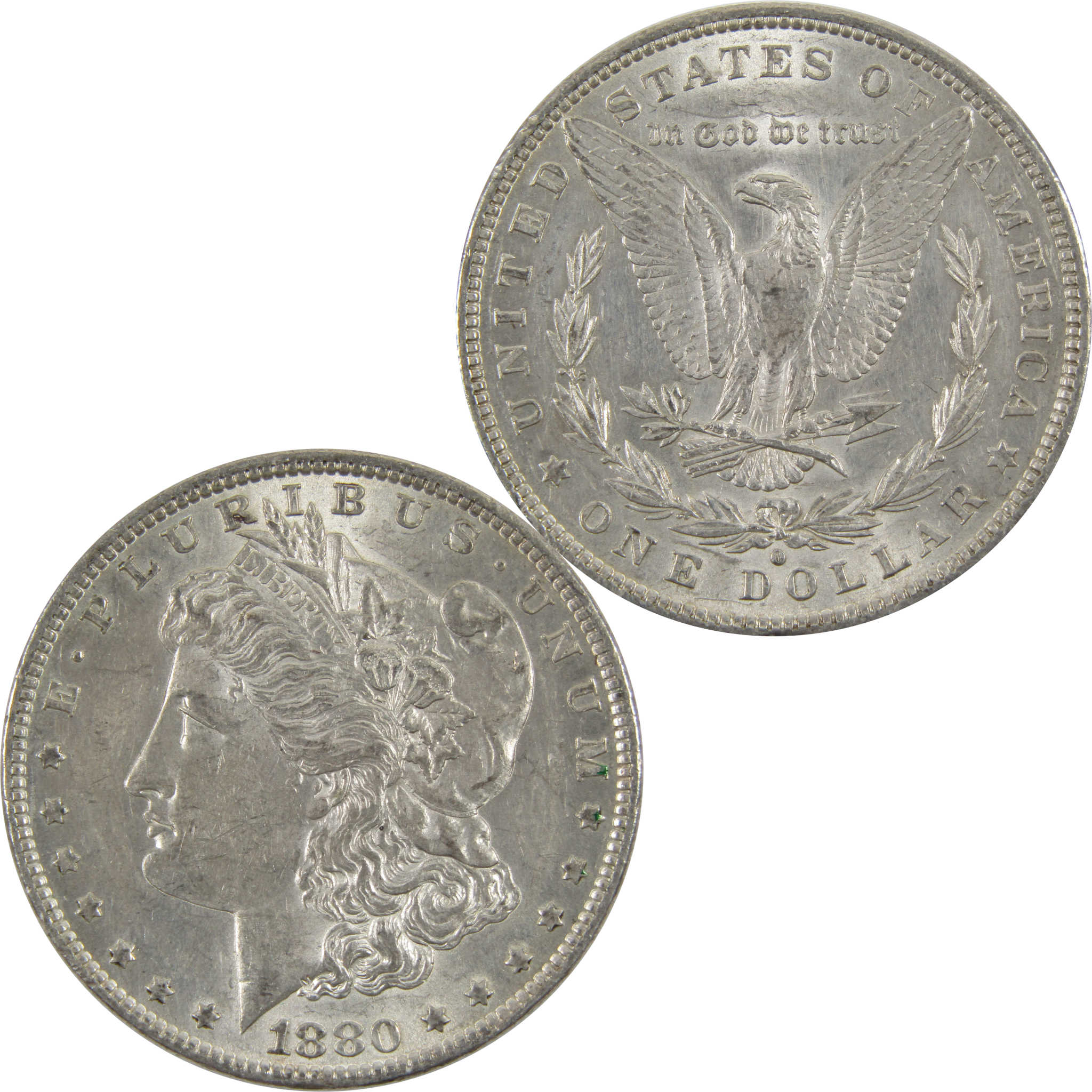 1880 O Large O Morgan Dollar Borderline Unc 90% Silver SKU:I7569 - Morgan coin - Morgan silver dollar - Morgan silver dollar for sale - Profile Coins &amp; Collectibles