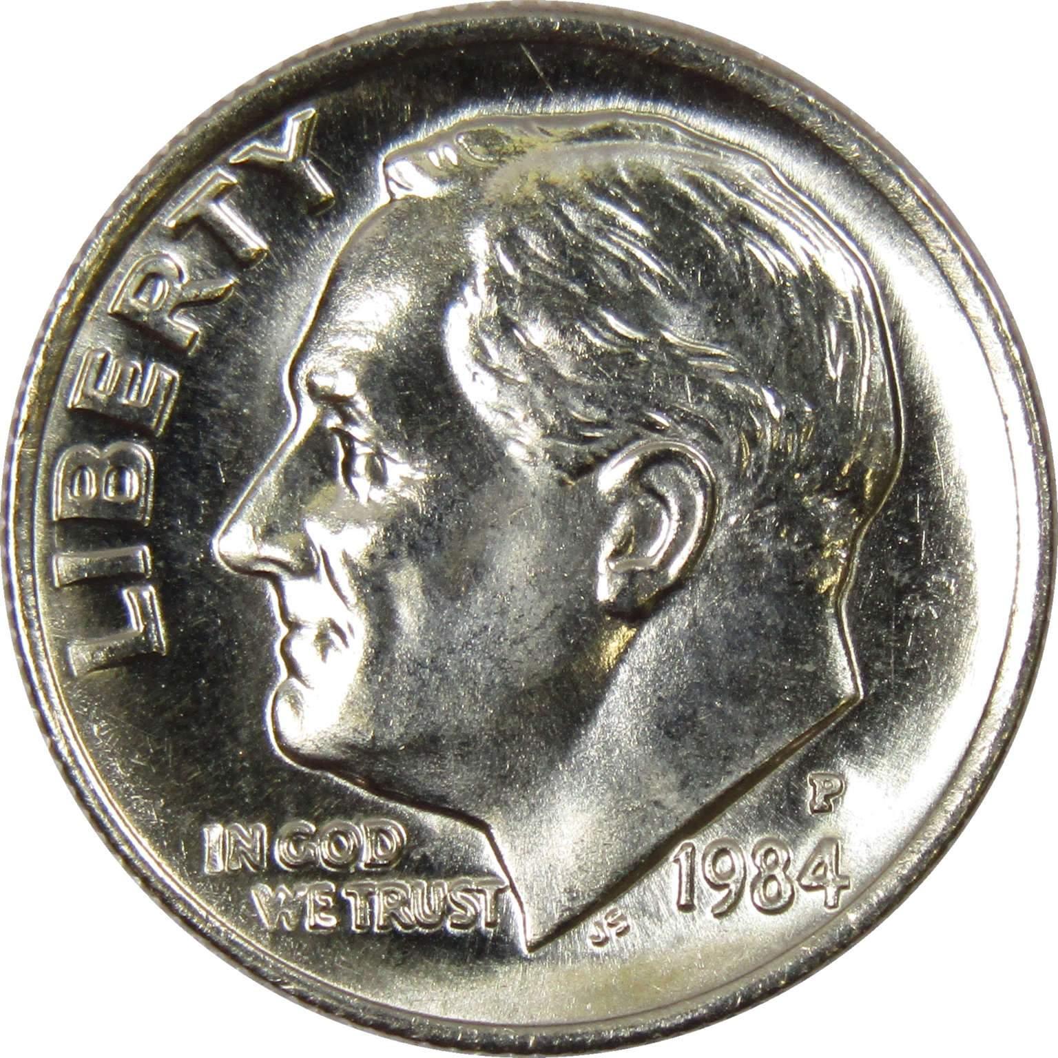 1984 P Roosevelt Dime BU Uncirculated Mint State 10c US Coin Collectible