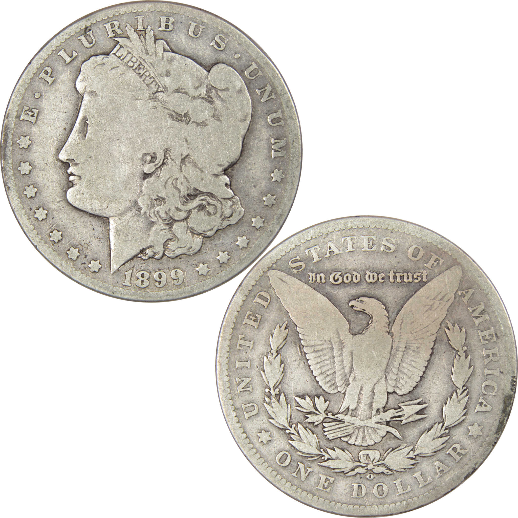 1899 O Micro O Morgan Dollar VG Very Good 90% Silver $1 Coin SKU:I4276