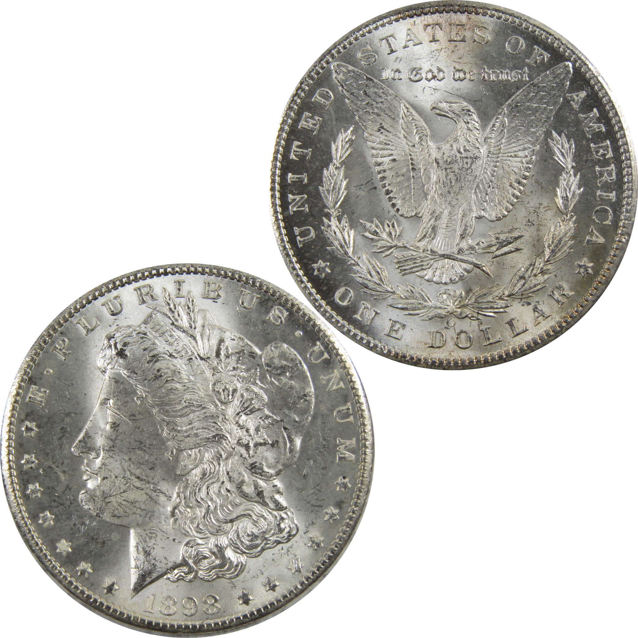 1898 O Morgan Dollar BU Uncirculated 90% Silver $1 Coin SKU:I5269 - Morgan coin - Morgan silver dollar - Morgan silver dollar for sale - Profile Coins &amp; Collectibles