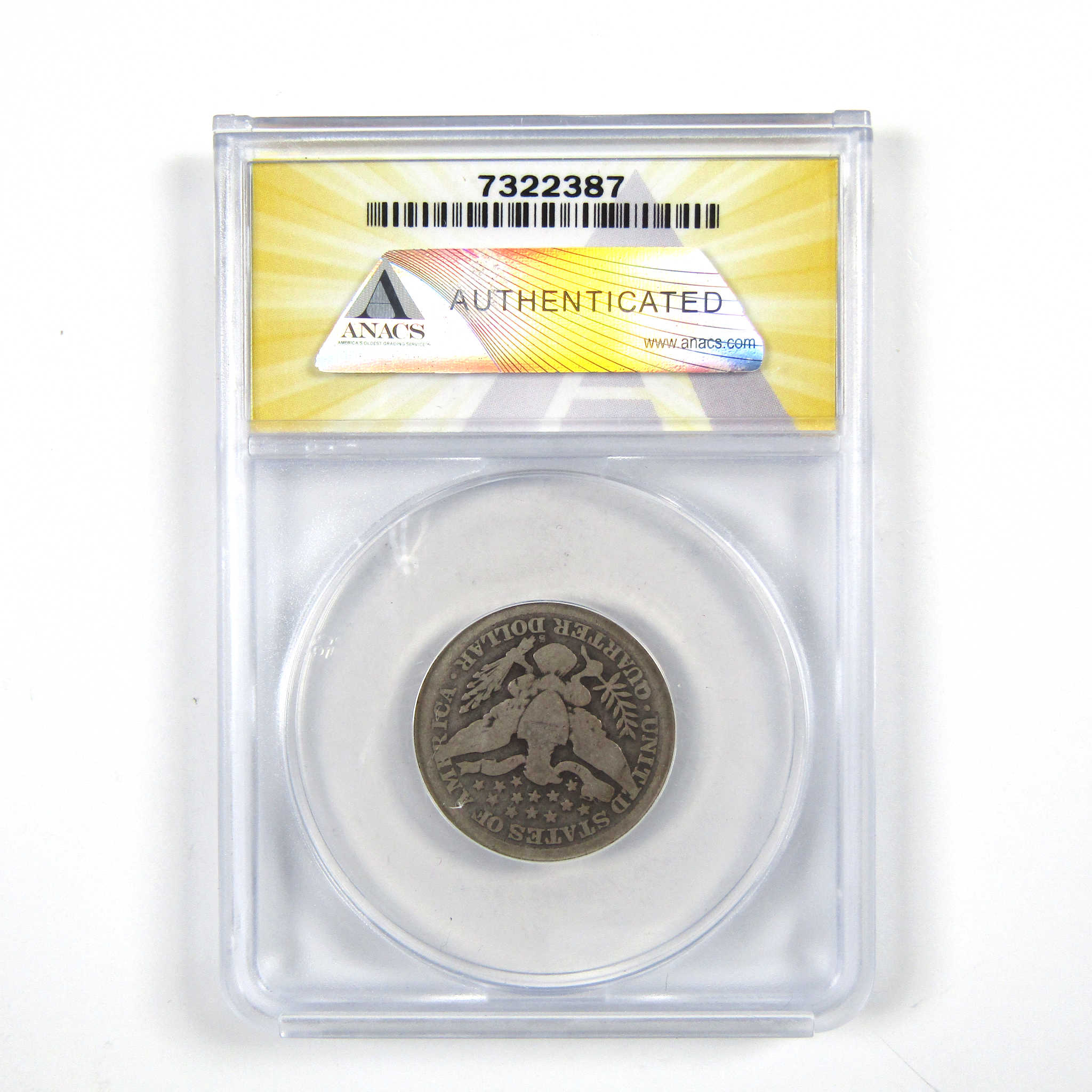 1897 S Barber Quarter G 4 ANACS 90% Silver 25c Coin SKU:I5358