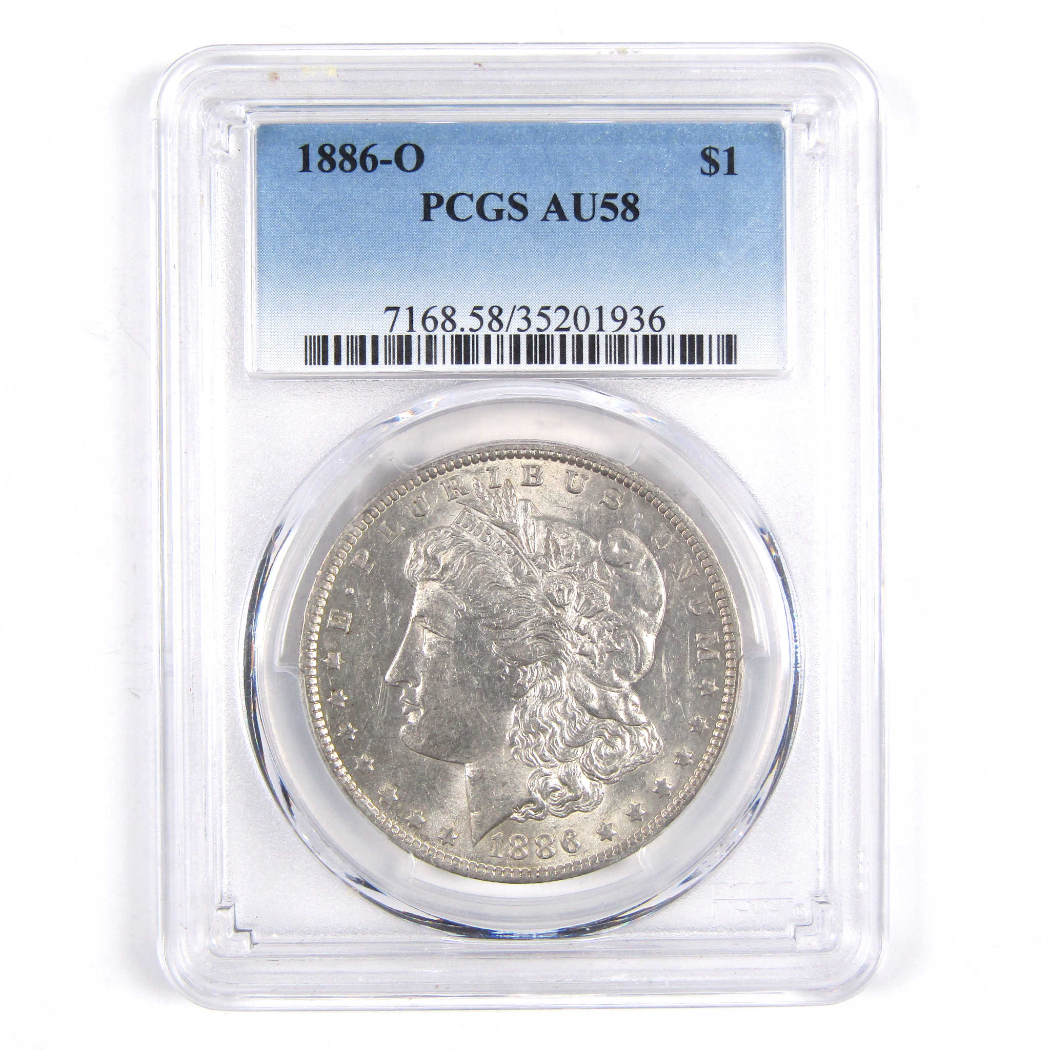 1886 O Morgan Dollar AU 58 PCGS 90% Silver US Coin SKU:I2876 - Morgan coin - Morgan silver dollar - Morgan silver dollar for sale - Profile Coins &amp; Collectibles