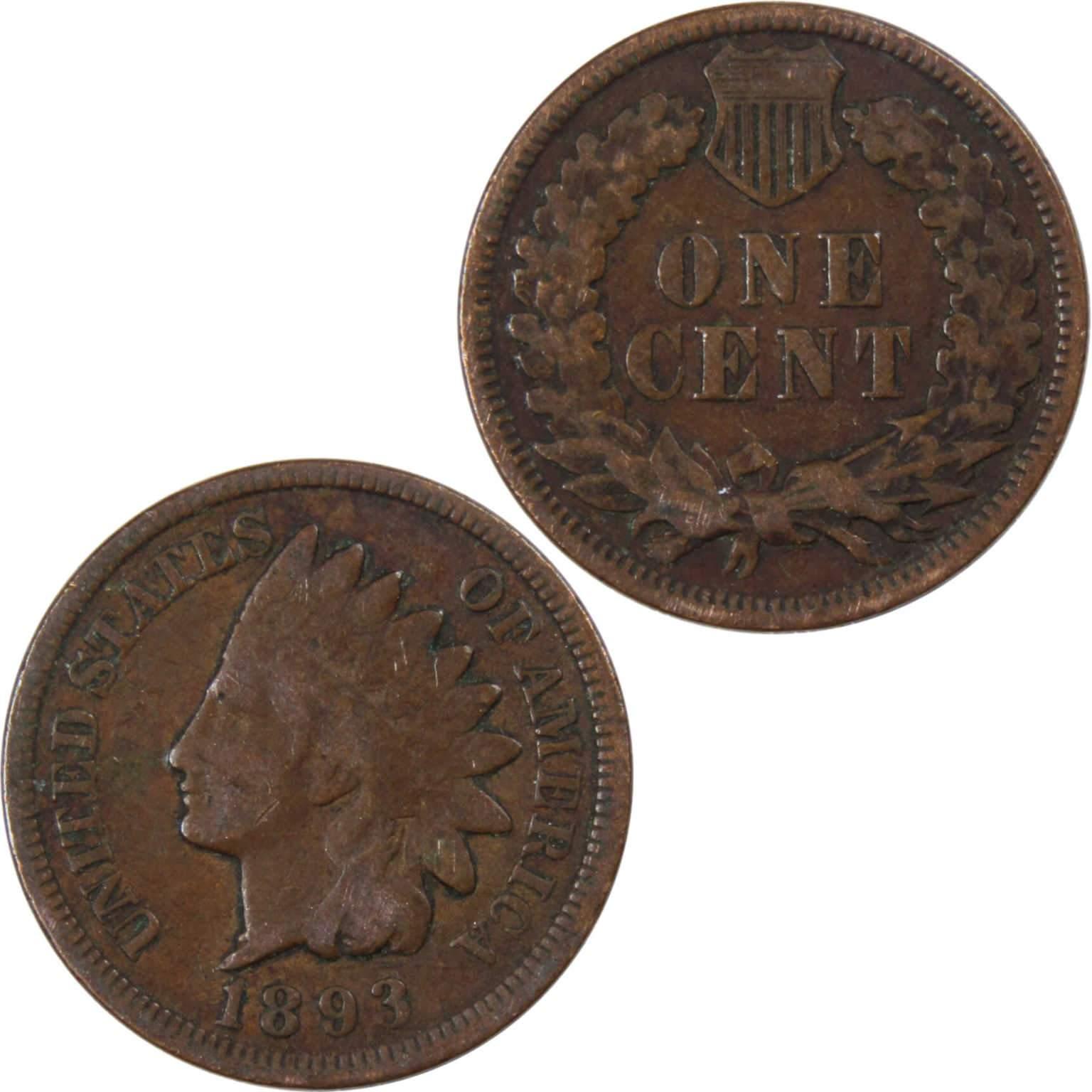 Sold at Auction: 1893 US Indian Head One Cent Coin