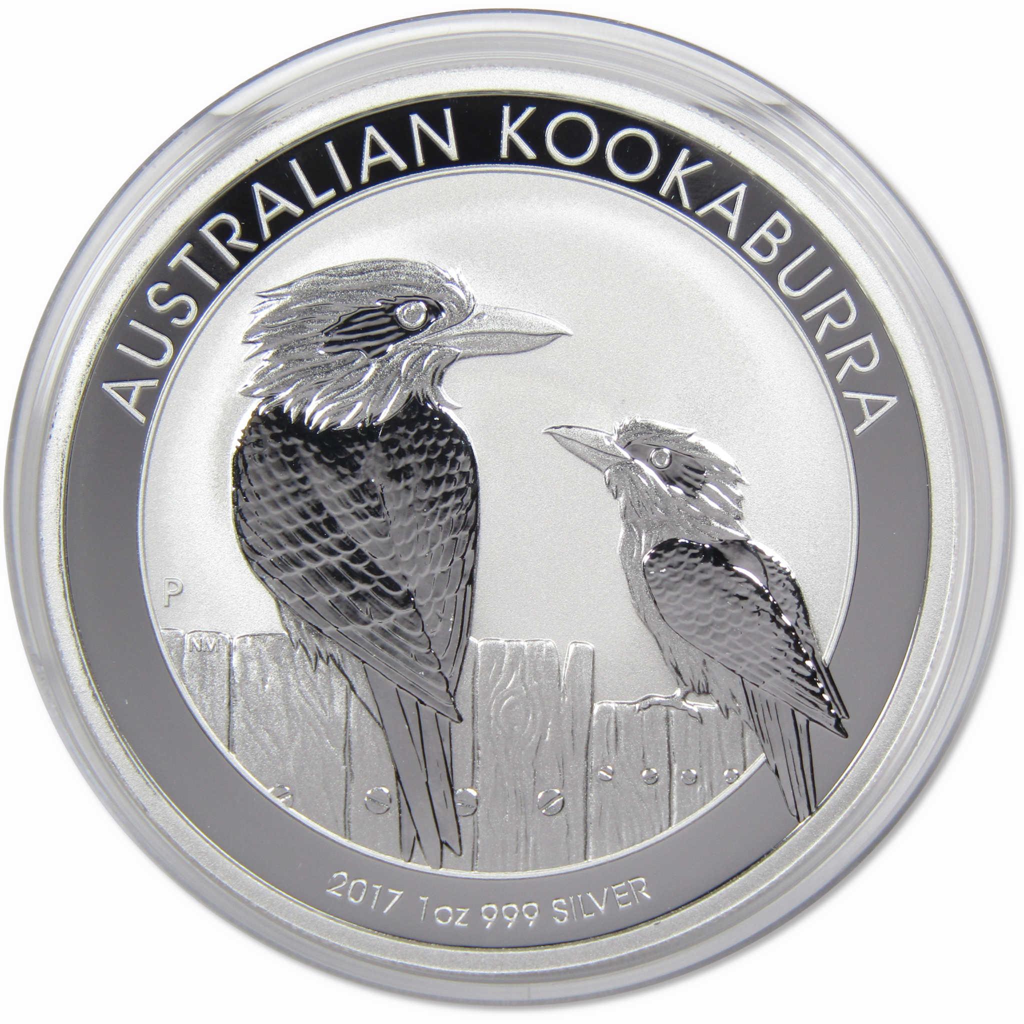 2017 Australian Kookaburra BU Brilliant Uncirculated 1 oz .999 Silver $1 Coin