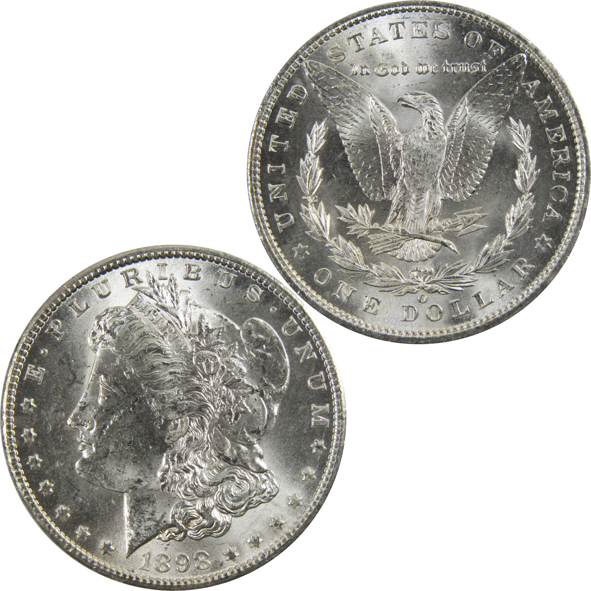 1898 O Morgan Dollar BU Uncirculated 90% Silver $1 Coin SKU:I5286 - Morgan coin - Morgan silver dollar - Morgan silver dollar for sale - Profile Coins &amp; Collectibles