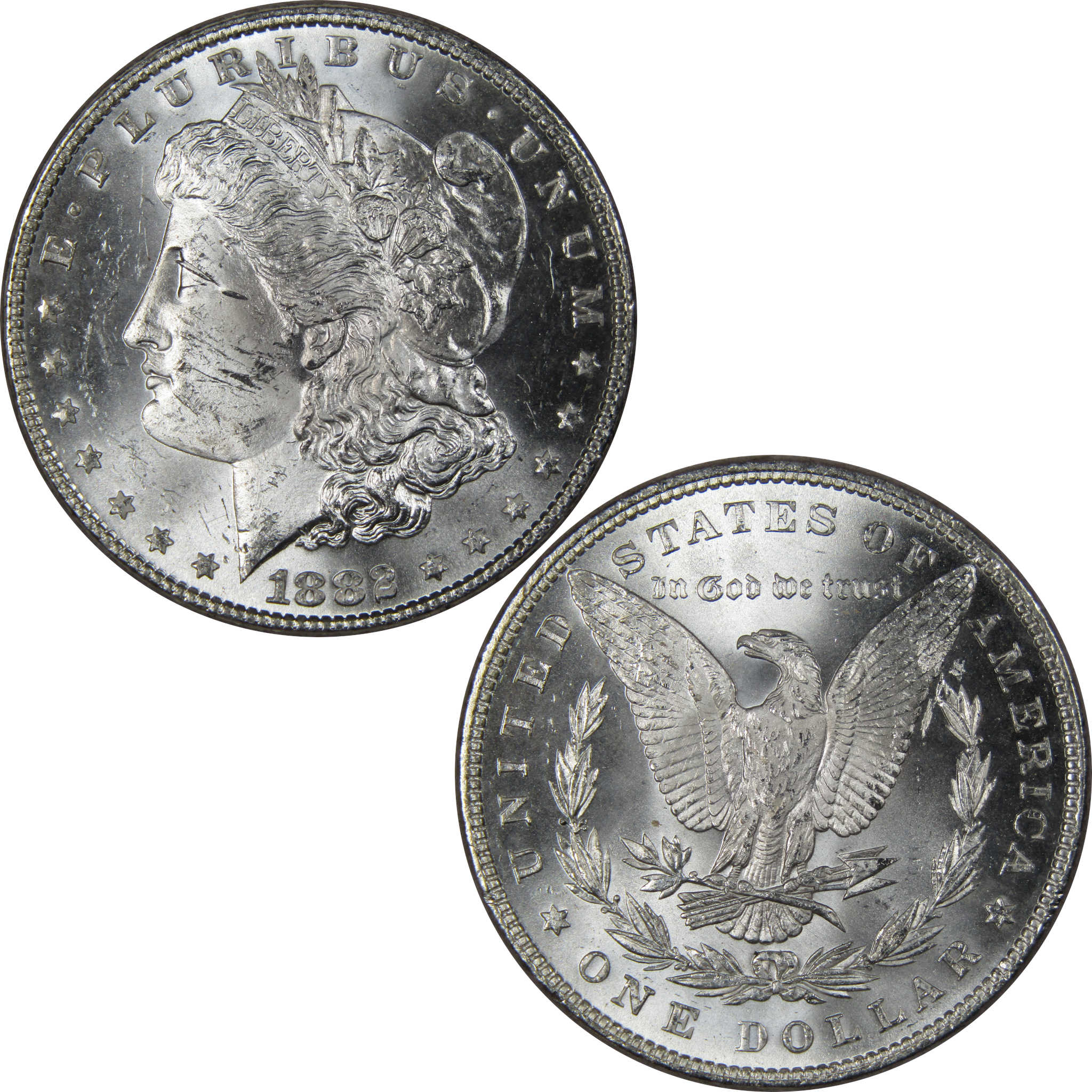 1882 Morgan Dollar BU Uncirculated Mint State 90% Silver SKU:IPC9679 - Morgan coin - Morgan silver dollar - Morgan silver dollar for sale - Profile Coins &amp; Collectibles