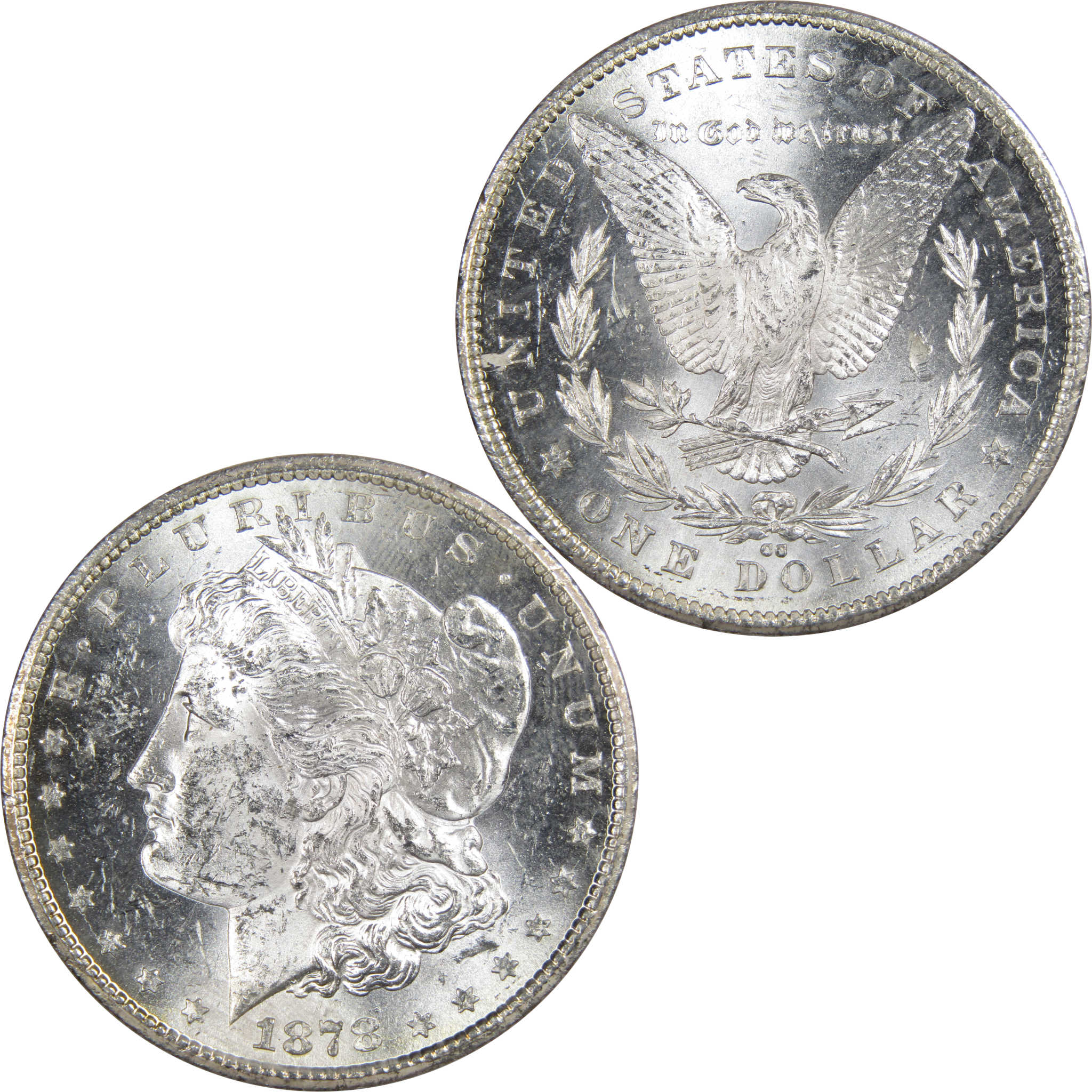 1878 CC Morgan Dollar BU Uncirculated Mint State Silver SKU:IPC9508 - Morgan coin - Morgan silver dollar - Morgan silver dollar for sale - Profile Coins &amp; Collectibles