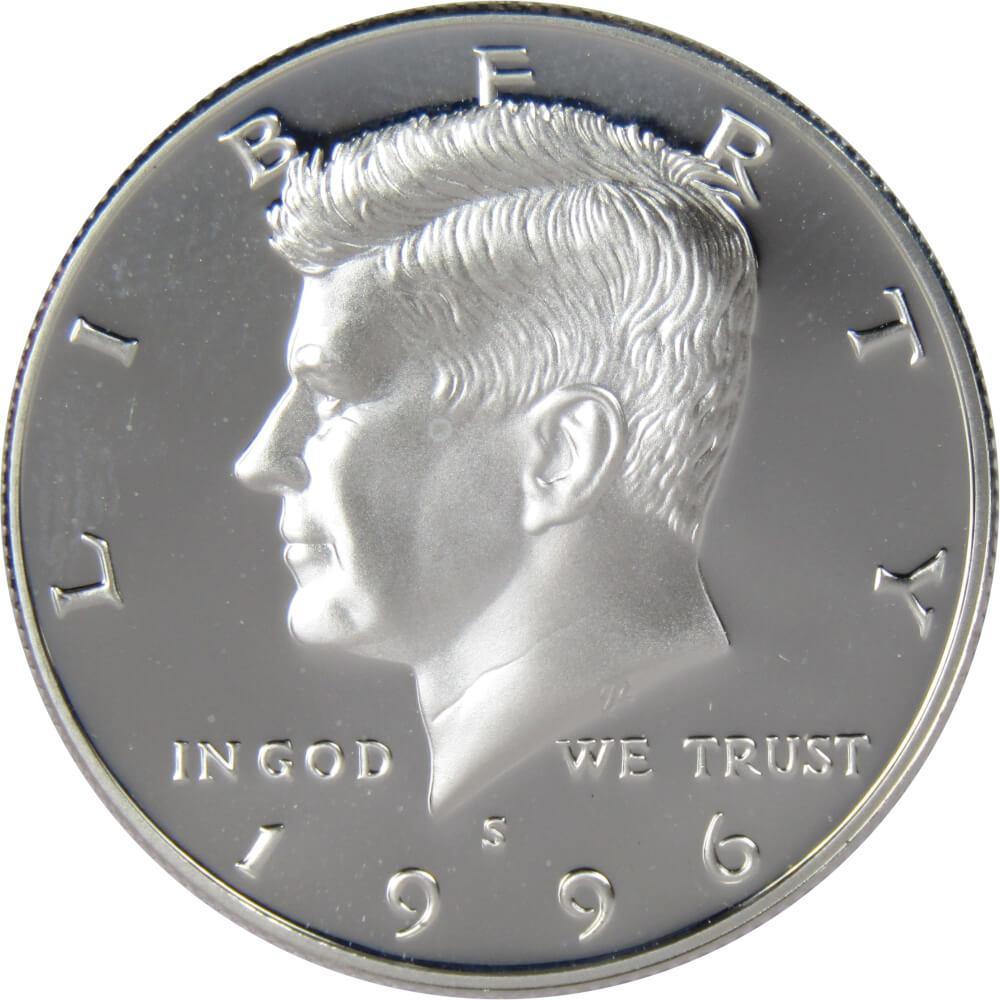 1996 S Kennedy Half Dollar Choice Proof 90% Silver 50c US Coin Collectible