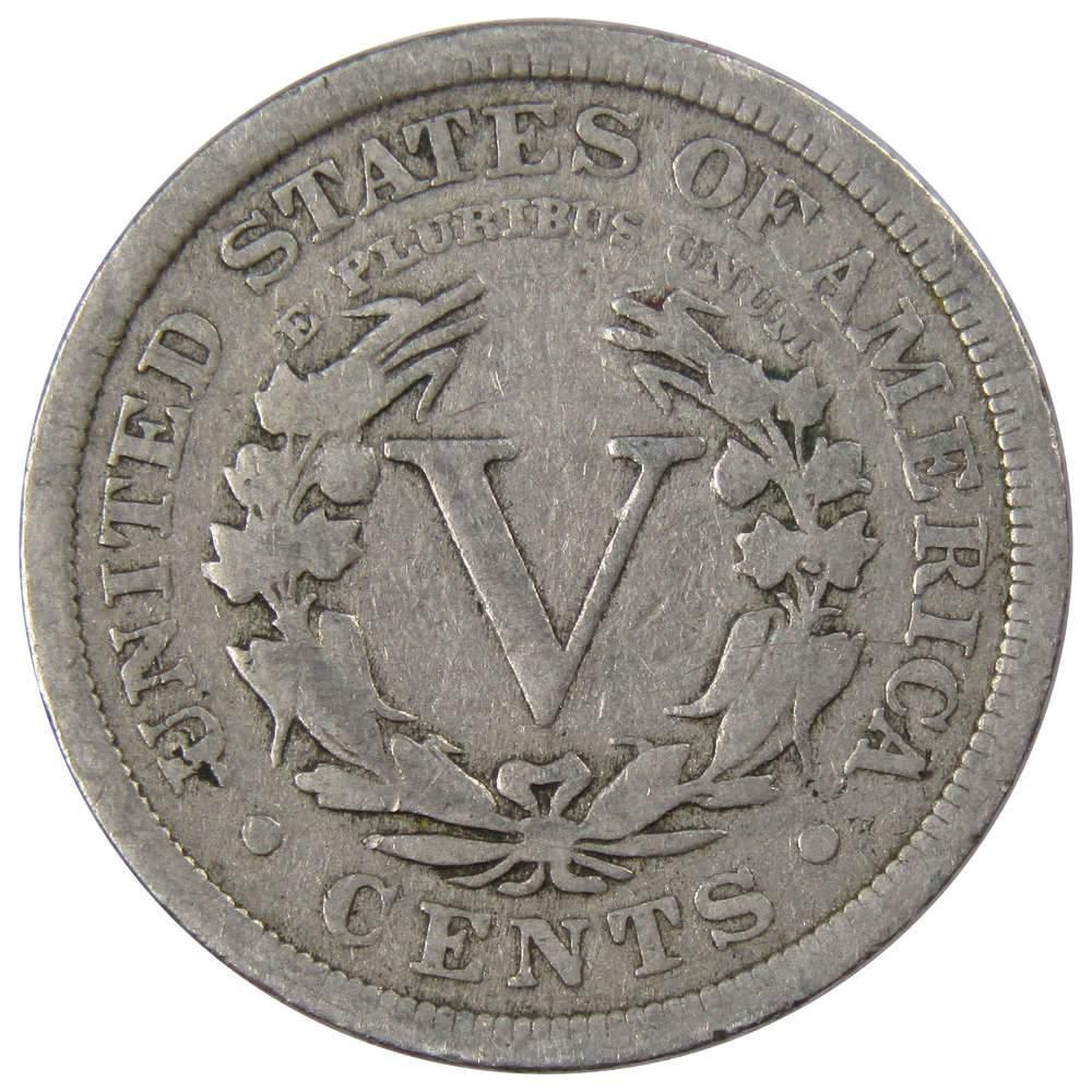 1905 Liberty Head V Nickel 5 Cent Piece G Good 5c US Coin Collectible