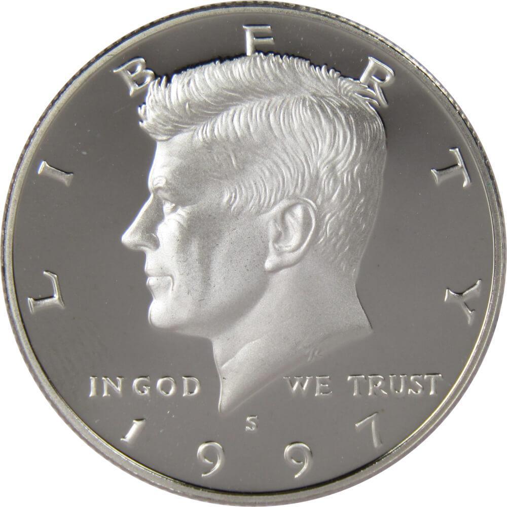 1997 S Kennedy Half Dollar Choice Proof Clad 50c US Coin Collectible