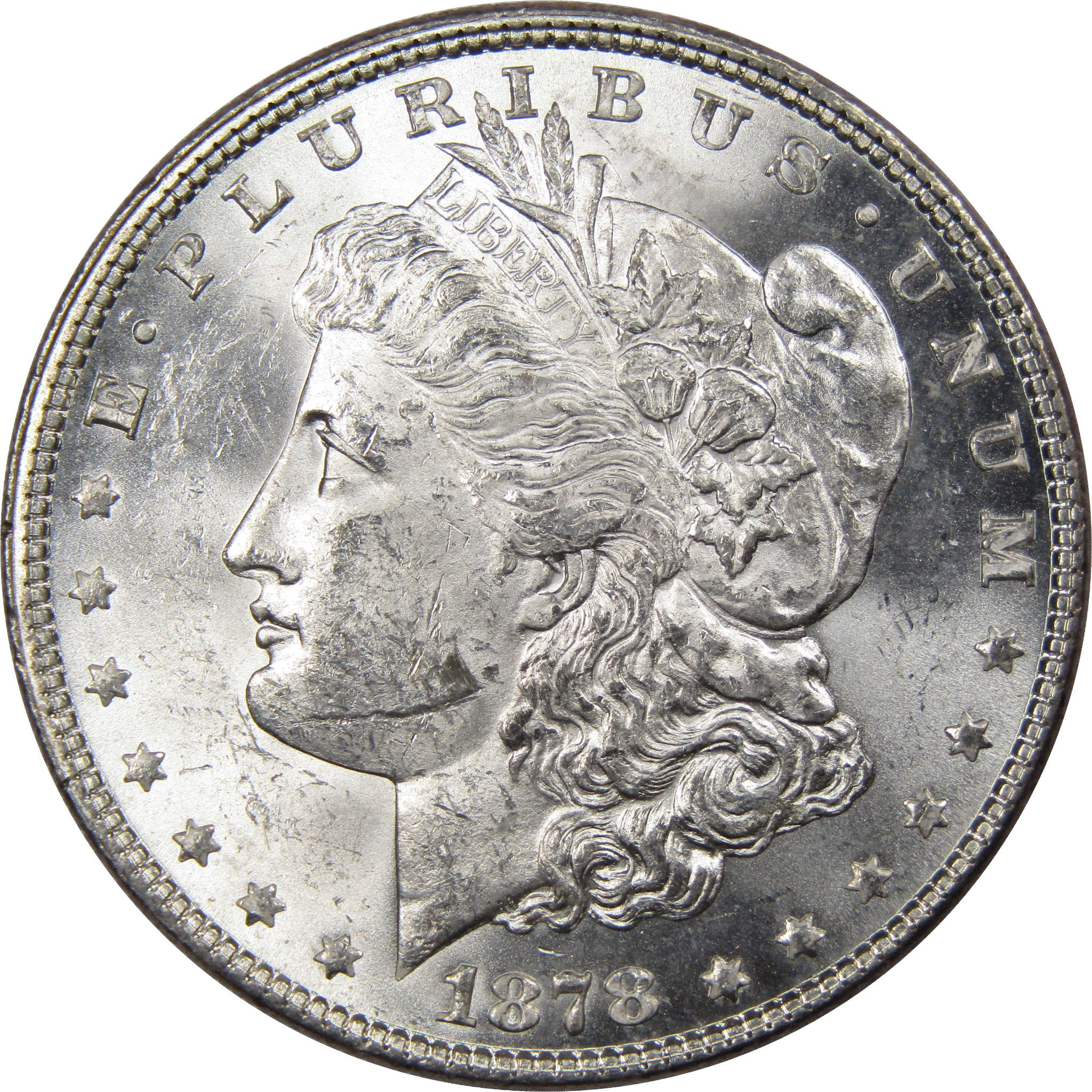 1878 7TF Rev 78 Morgan Dollar Uncirculated Mint State Silver SKU:I1652 - Morgan coin - Morgan silver dollar - Morgan silver dollar for sale - Profile Coins &amp; Collectibles