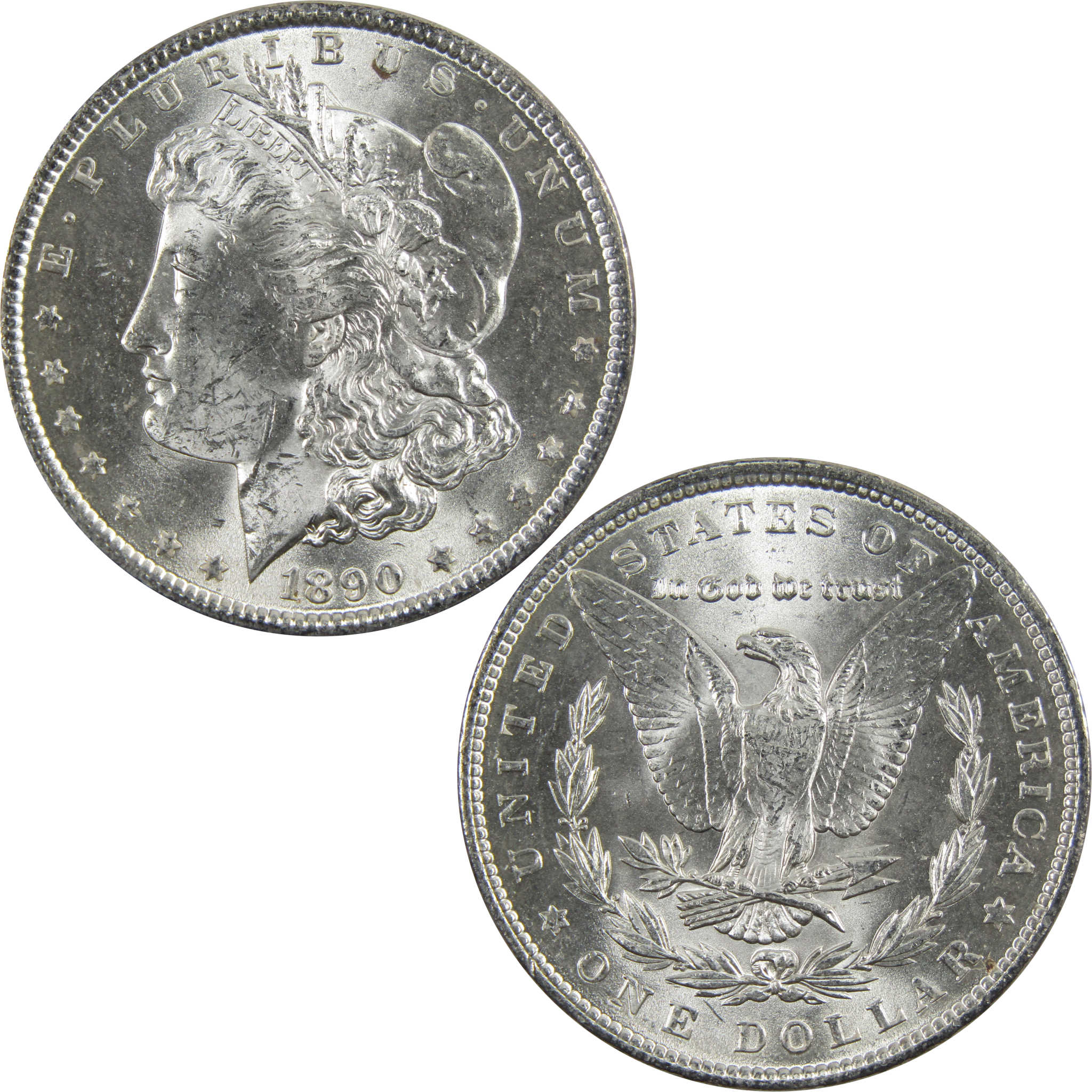 1890 Morgan Dollar BU Uncirculated 90% Silver $1 Coin SKU:I5143 - Morgan coin - Morgan silver dollar - Morgan silver dollar for sale - Profile Coins &amp; Collectibles
