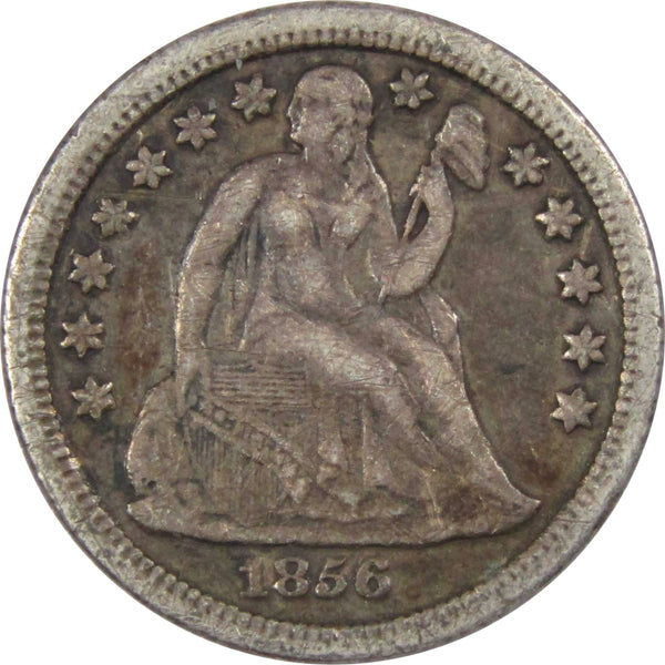 1856 O Seated Liberty Dime VF Very Fine Details Silver 10c SKU:CPC678 - Liberty Seated Dime - Profile Coins &amp; Collectibles