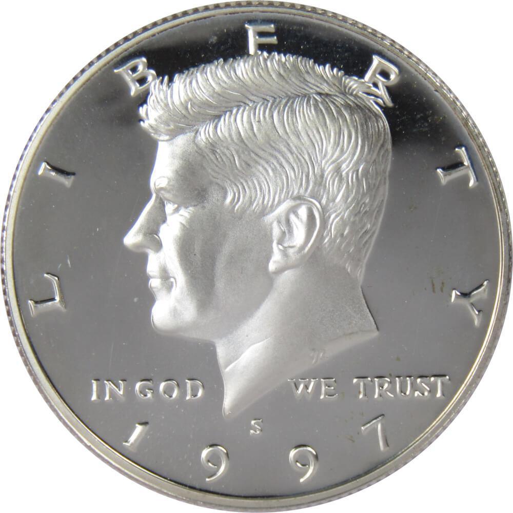 1997 S Kennedy Half Dollar Choice Proof 90% Silver 50c US Coin Collectible