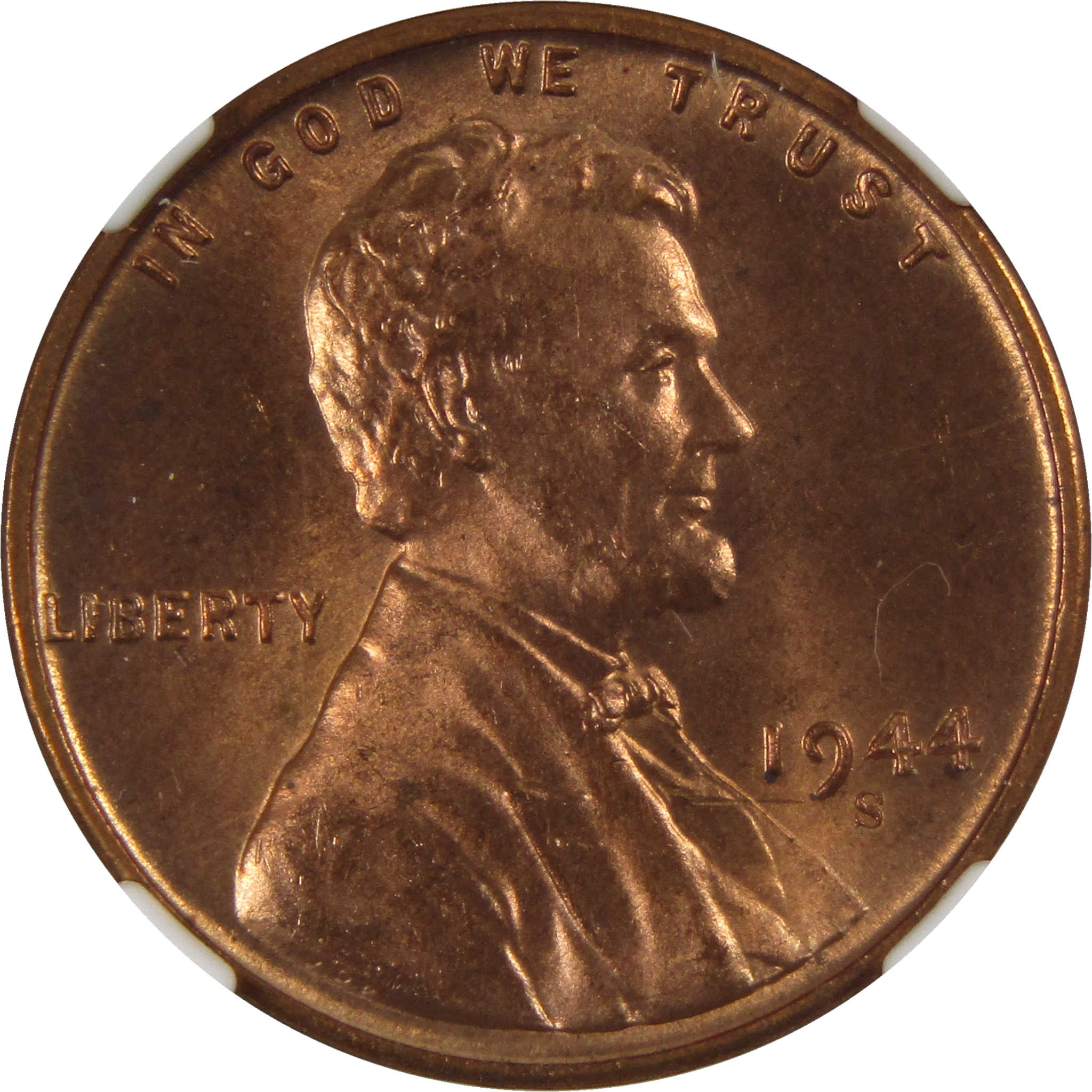 1944 S Lincoln Wheat Cent MS 66 RD NGC Penny Uncirculated SKU:I3616