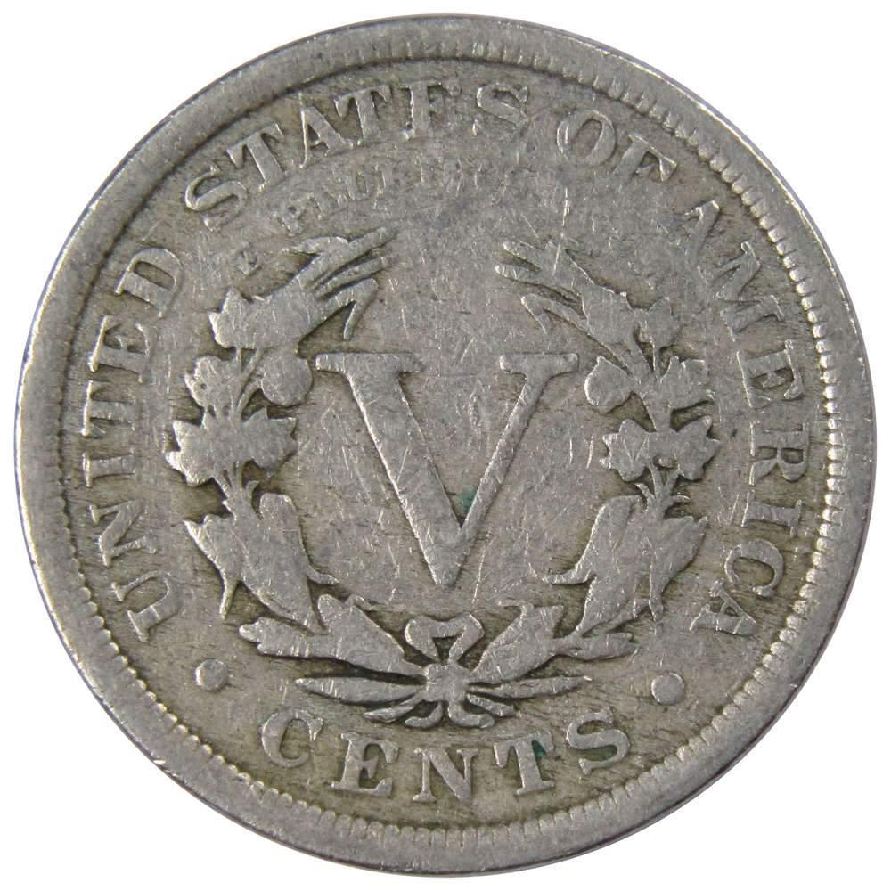 1909 Liberty Head V Nickel Circulated 5c Coin Collectible