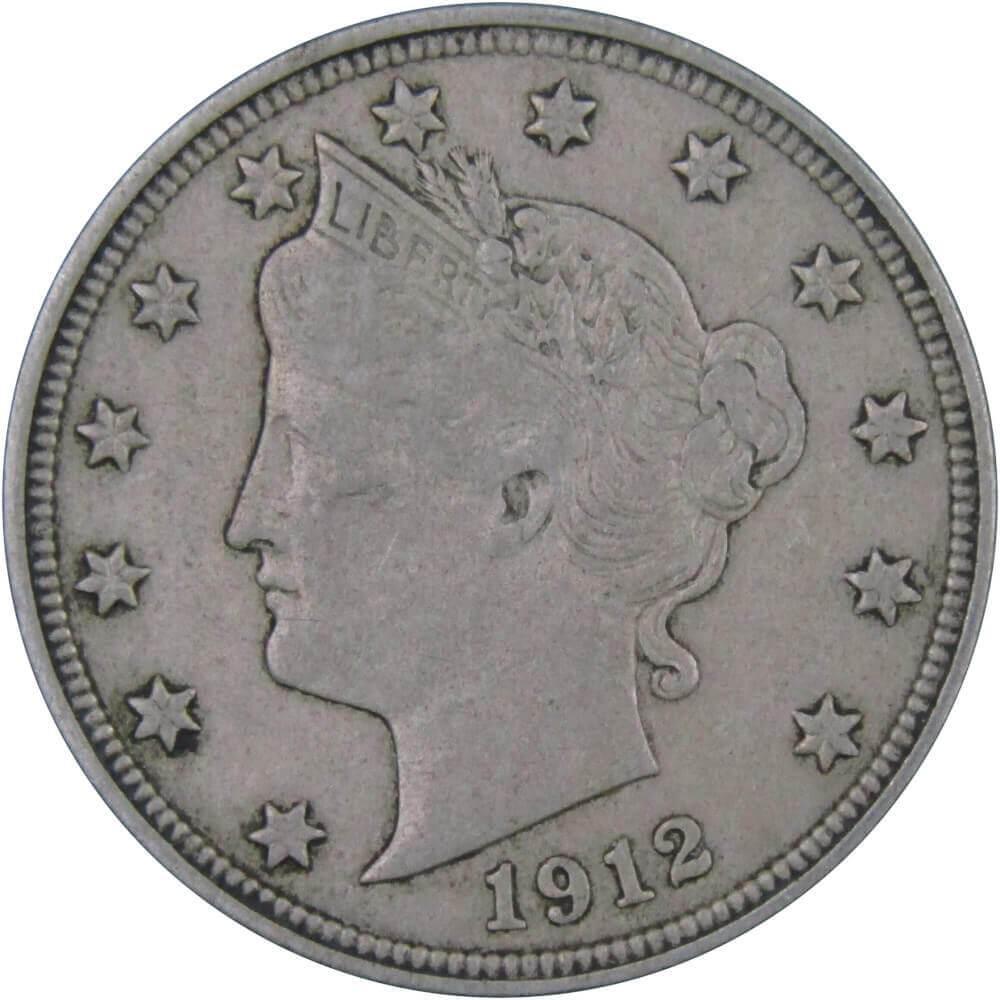 1912 Liberty Head V Nickel 5 Cent Piece XF EF Extremely Fine 5c US