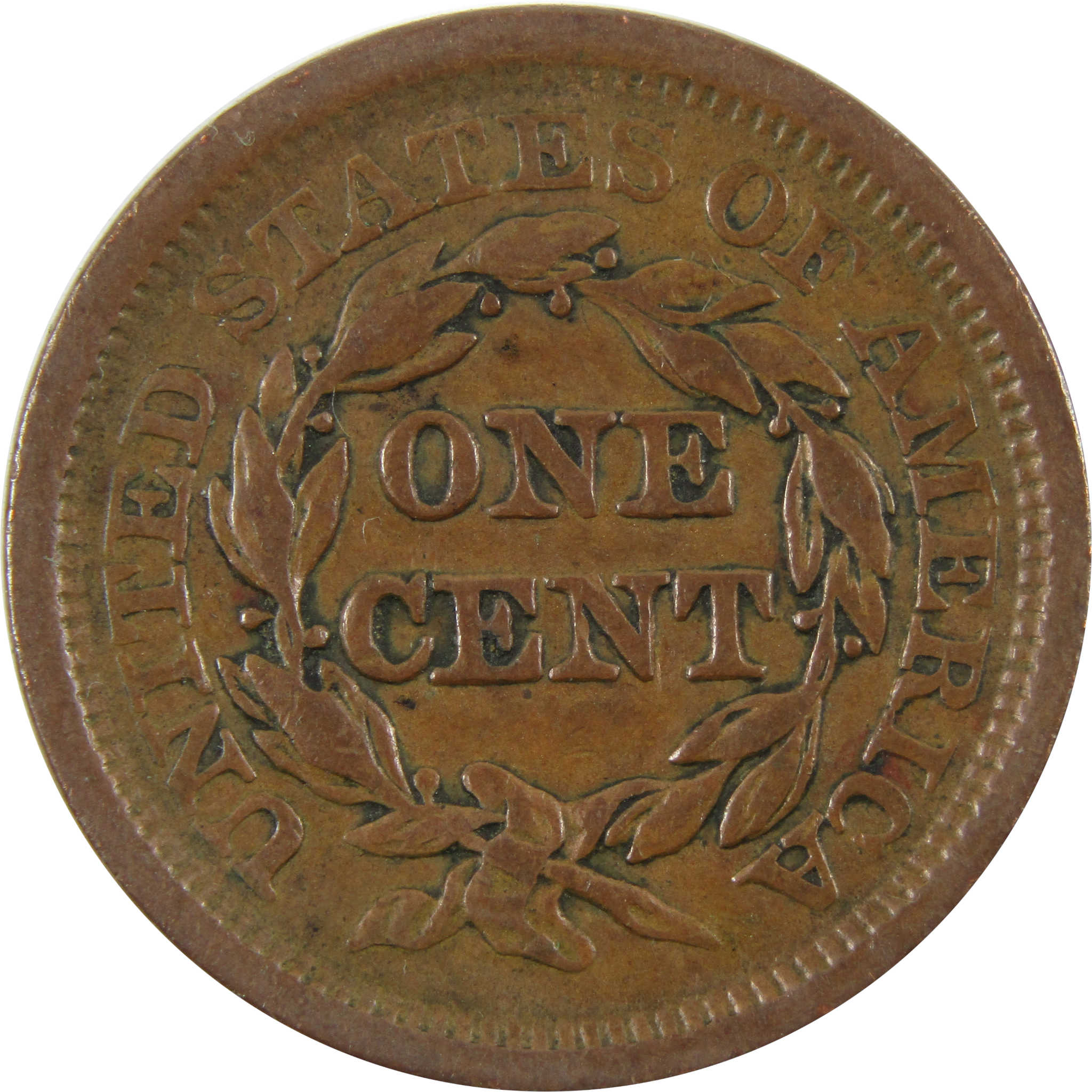 1849 Braided Hair Large Cent VF Very Fine Copper 1c SKU I7481