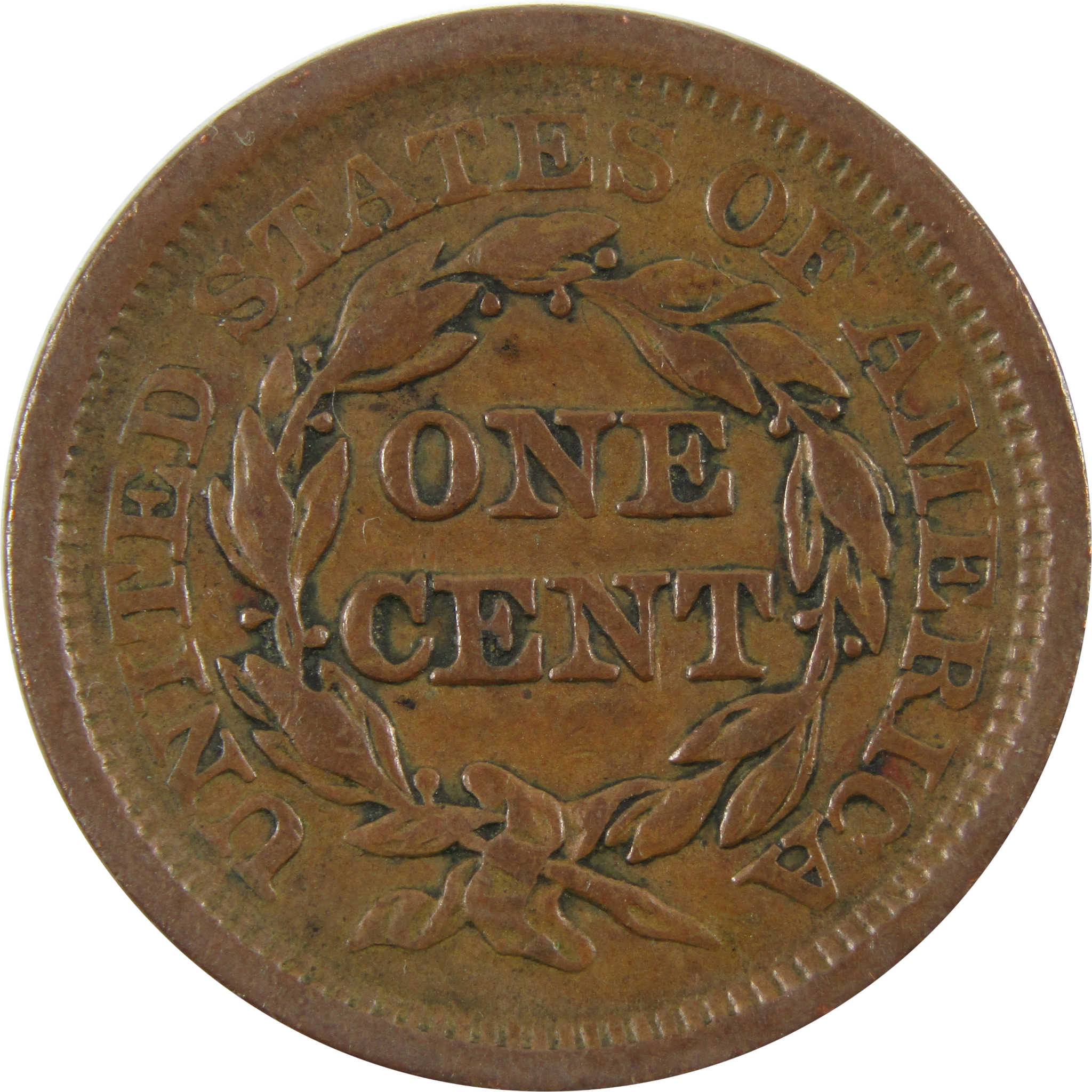 1849 Braided Hair Large Cent VF Very Fine Copper 1c SKU:I7481