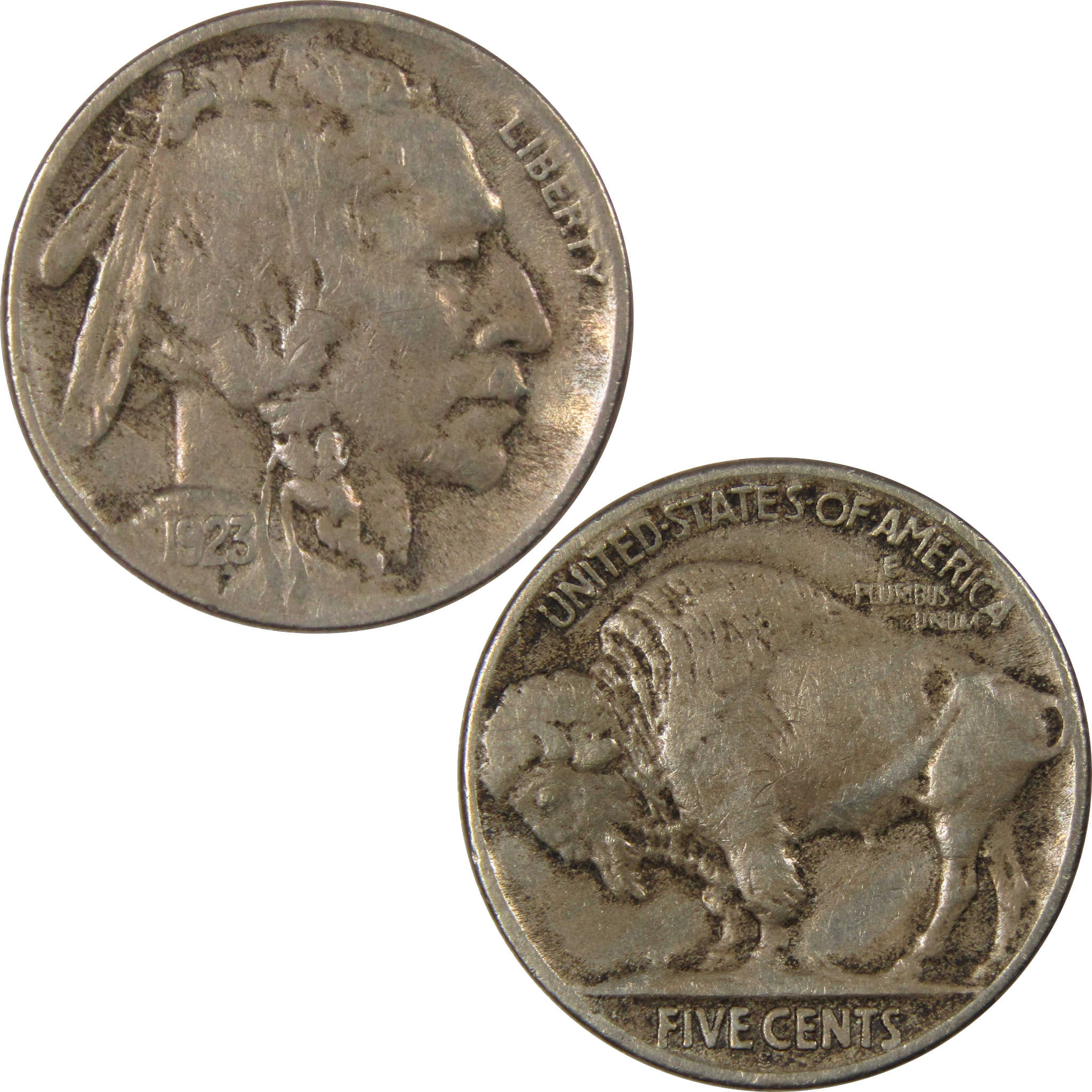 1923 S Indian Head Buffalo Nickel Five Cent Extremely Fine SKU:IPC7183