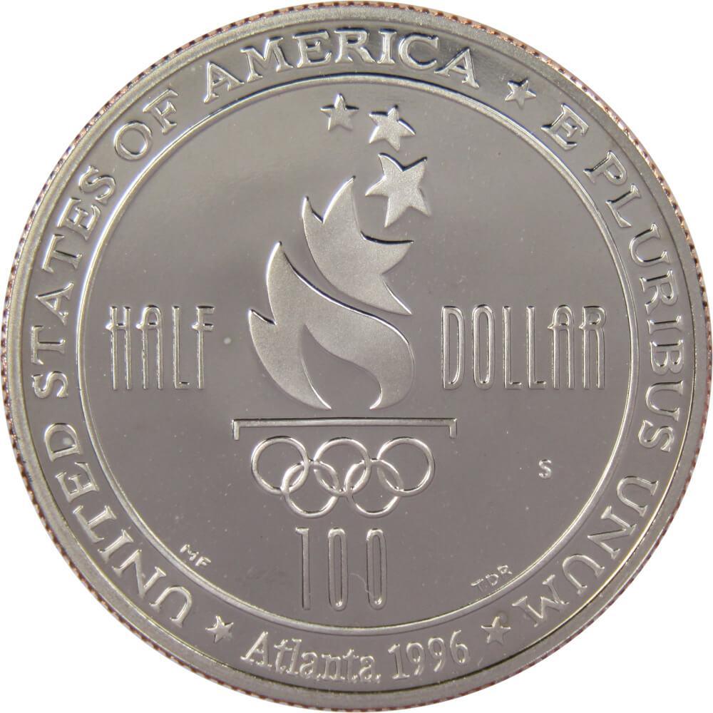 XXVI Olympiad Soccer Commemorative 1996 S Clad Half Dollar Proof 50c Coin
