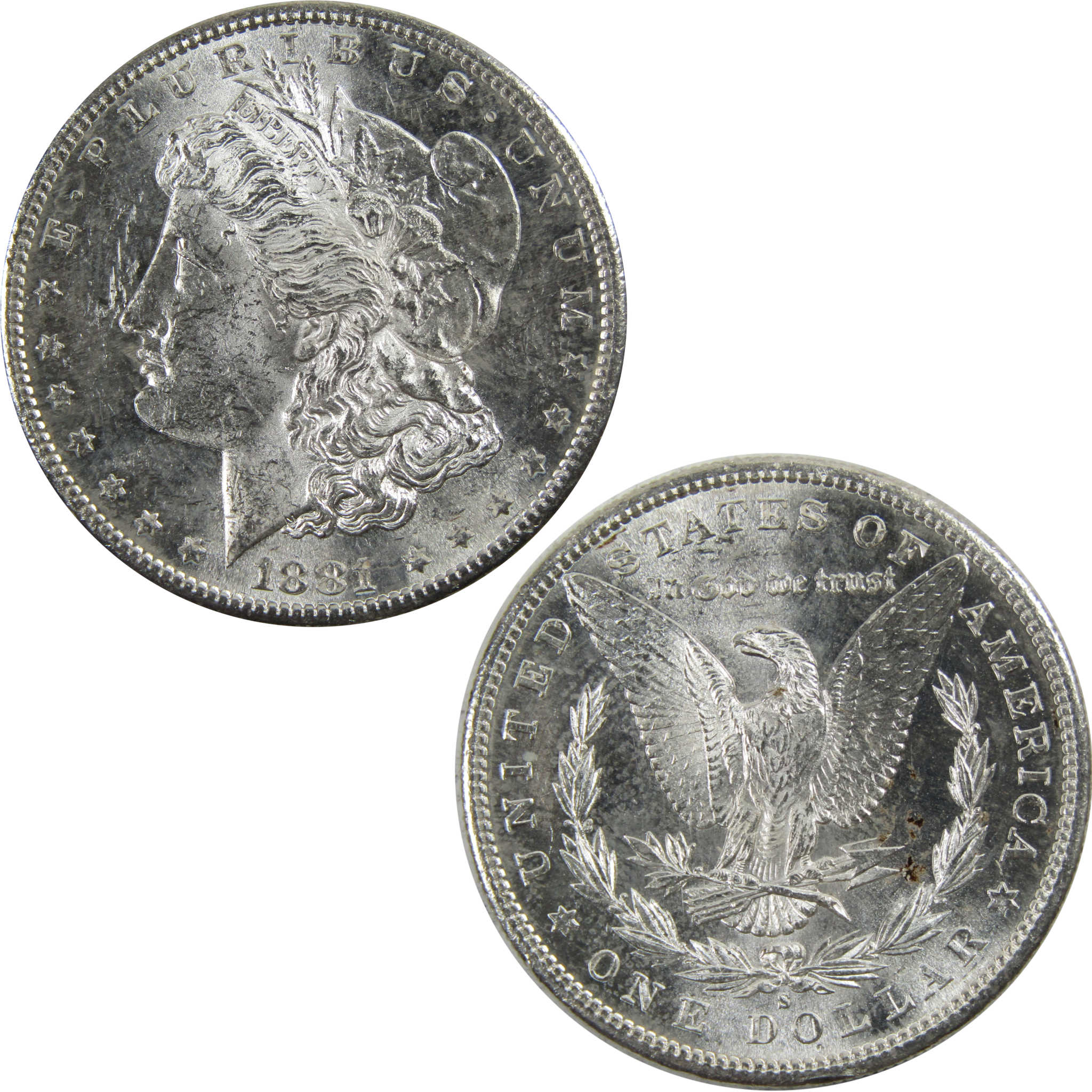 1881 S Morgan Dollar BU Uncirculated 90% Silver $1 Coin SKU:I5310 - Morgan coin - Morgan silver dollar - Morgan silver dollar for sale - Profile Coins &amp; Collectibles
