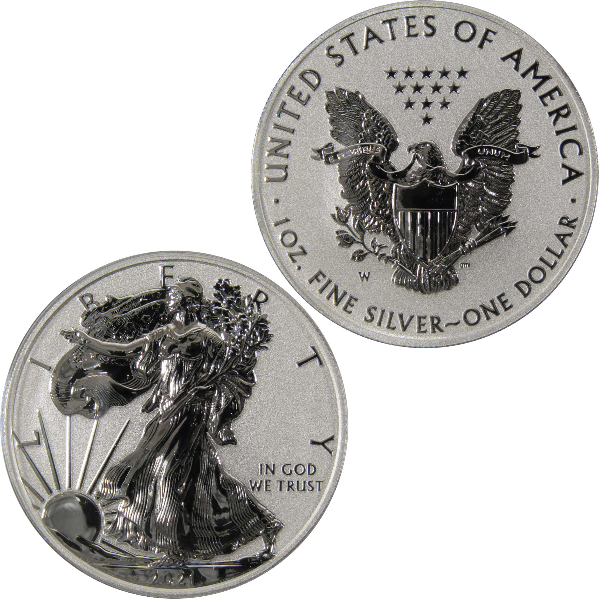 2021 W Type 1 American Eagle Dollar 1 oz Silver Rev Proof SKU:CPC2760
