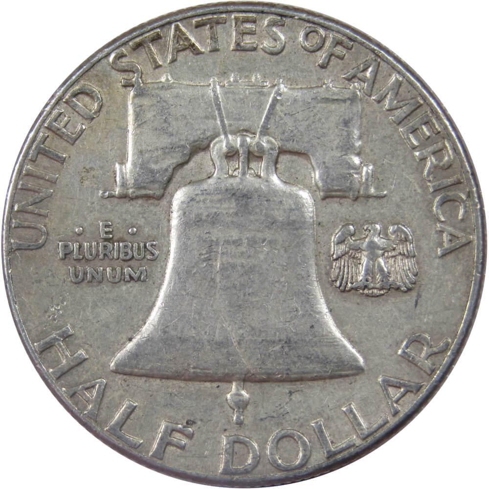 1958 Franklin Half Dollar VF Very Fine 90% Silver 50c US Coin Collectible