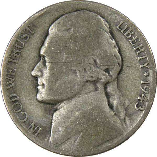 （はだしじゃないゲン）（1943年 ）エクアドル 5スフレ 銀貨 1943 P Jefferson Nickel Circulated Wartime Silver 5c Coin Collectible