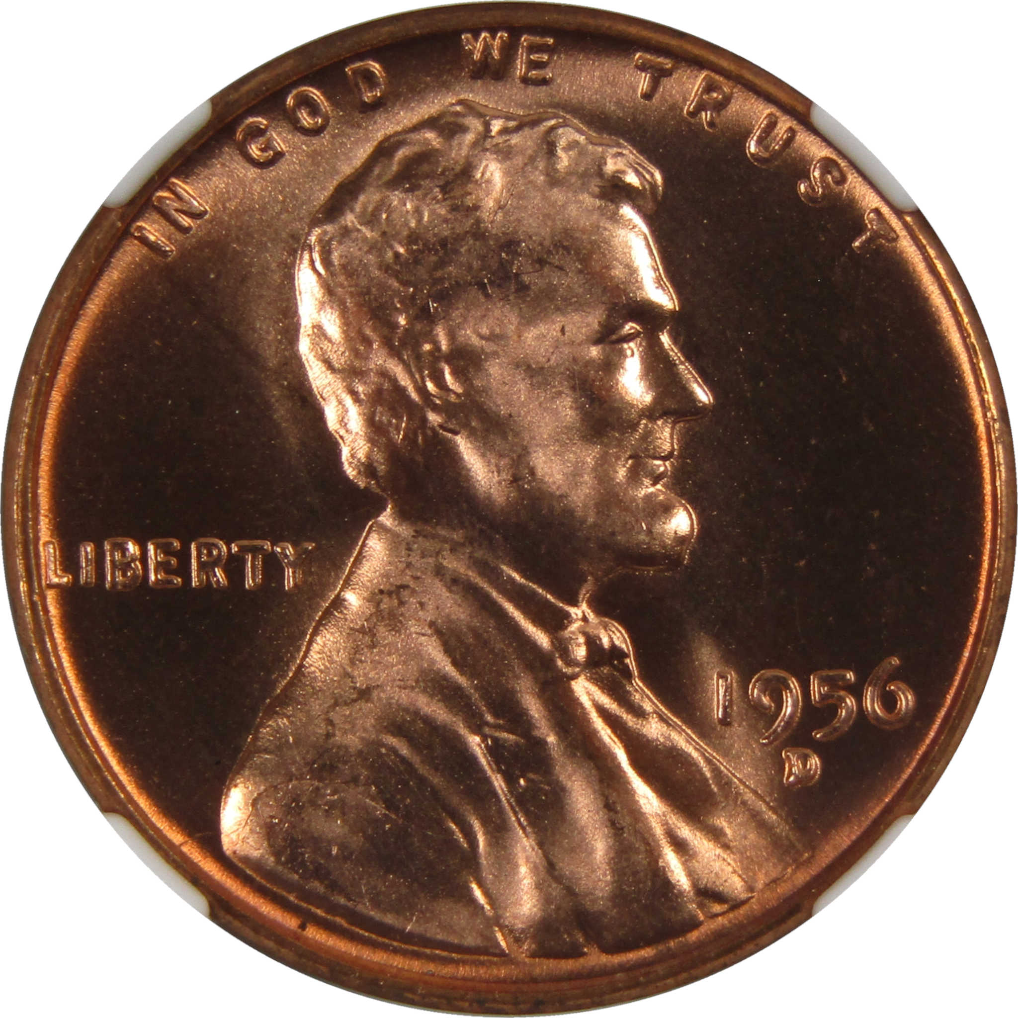 1956 D Lincoln Wheat Cent MS 66 RD NGC Penny Uncirculated SKU:I3683