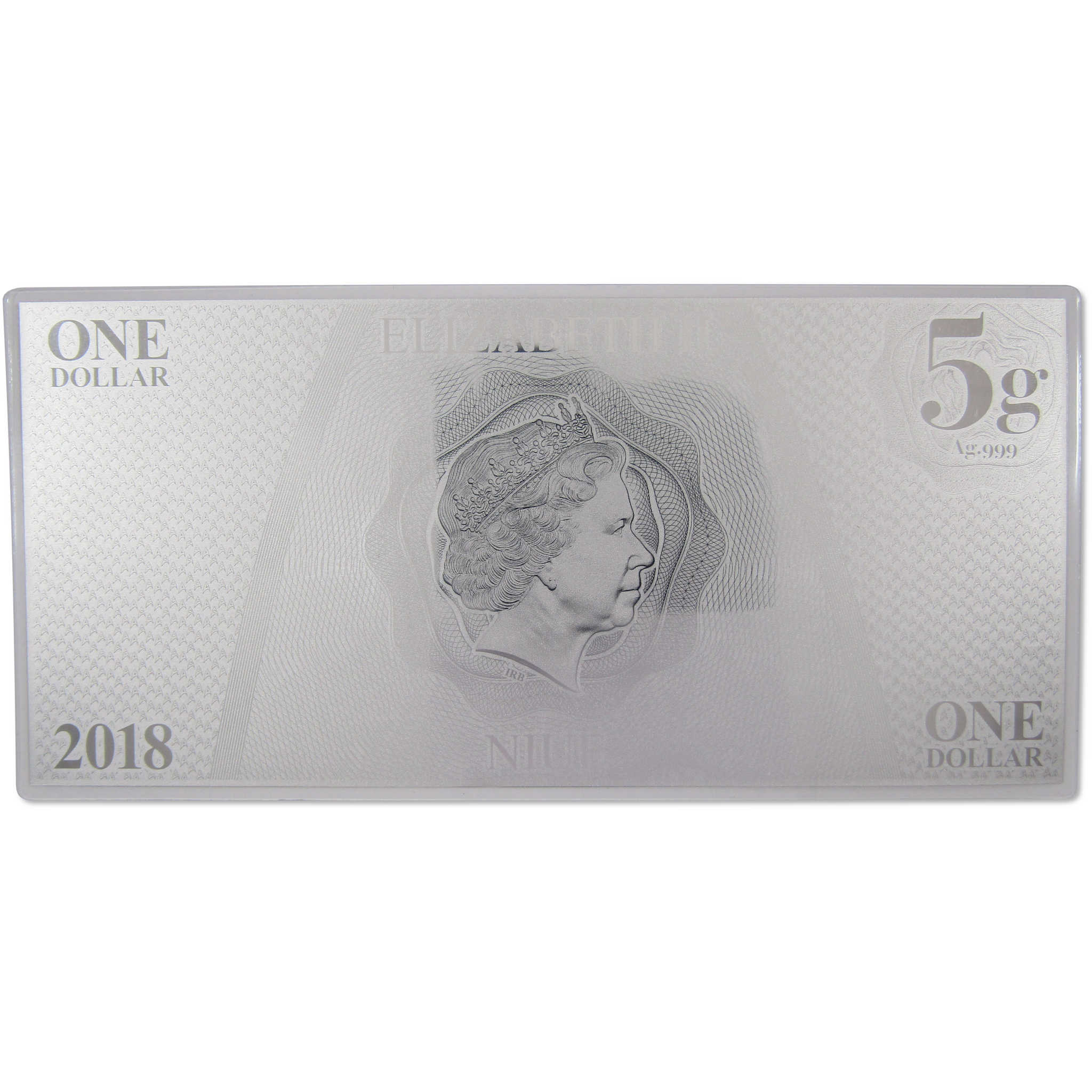 Star Trek Original Series Montgomery Scott 5g .999 Silver $1 Coin Note 2018 Niue