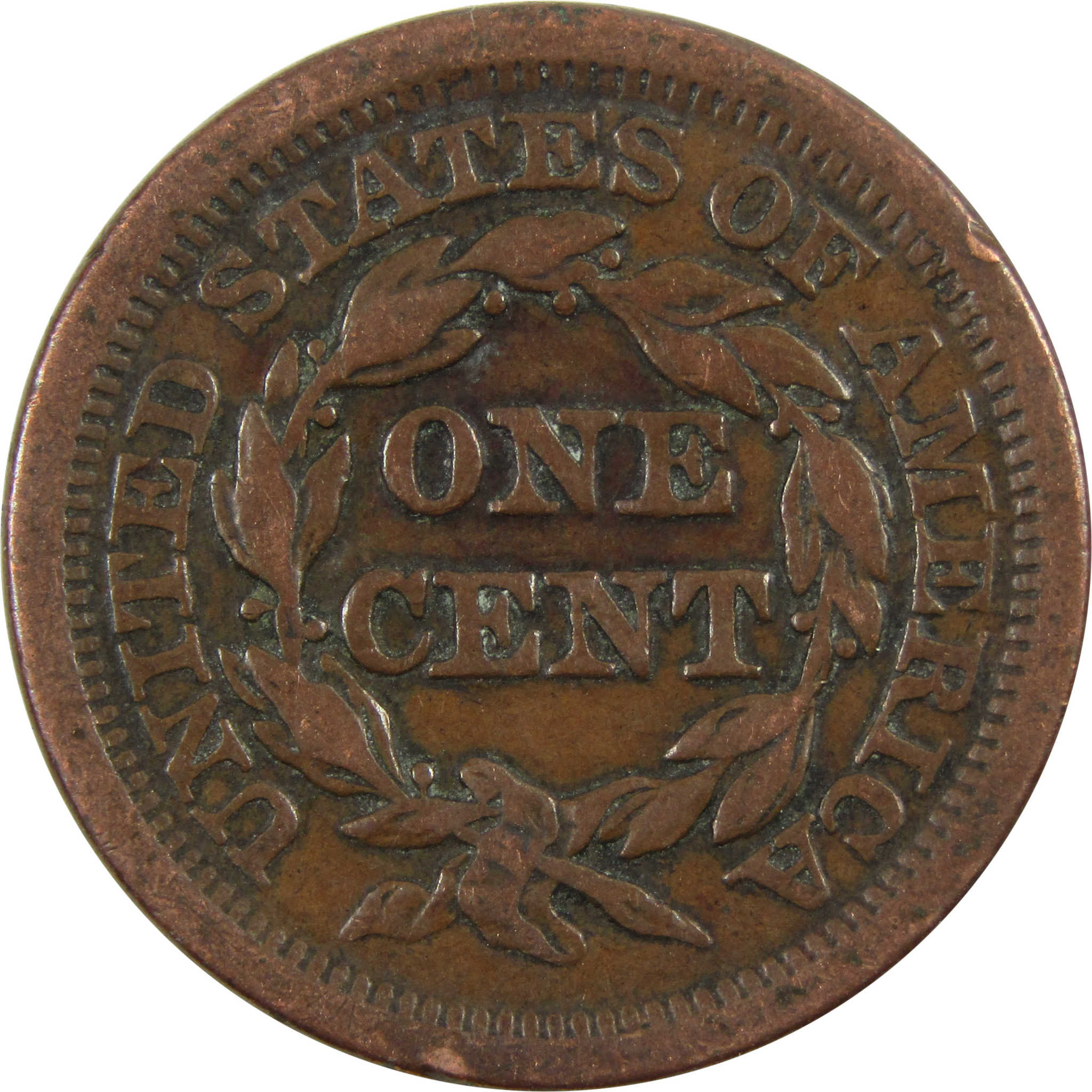 1853 Braided Hair Large Cent AG About Good Copper Penny SKU:I4680