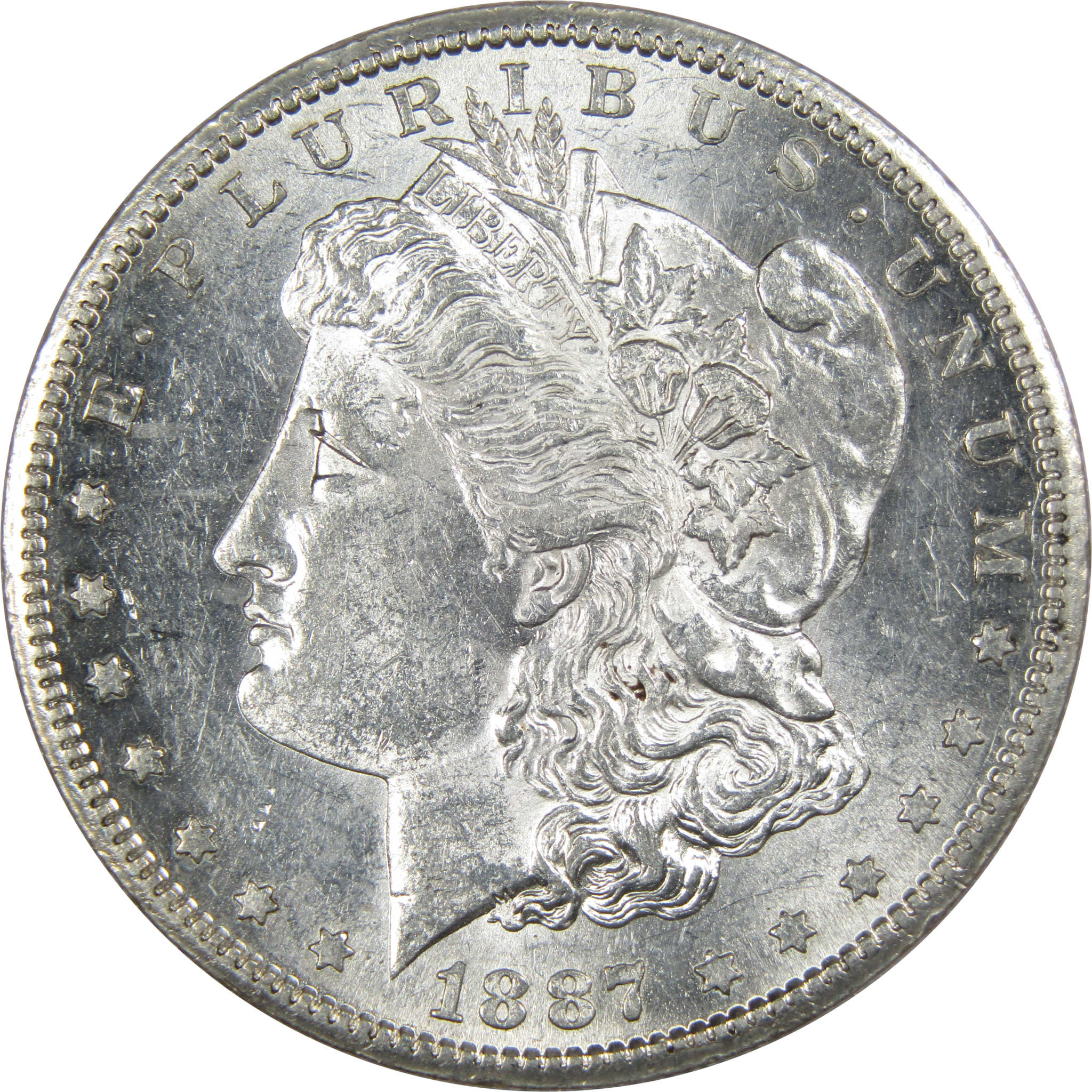 1887 S Morgan Dollar CH AU Choice About Uncirculated Silver SKU:I449 - Morgan coin - Morgan silver dollar - Morgan silver dollar for sale - Profile Coins &amp; Collectibles