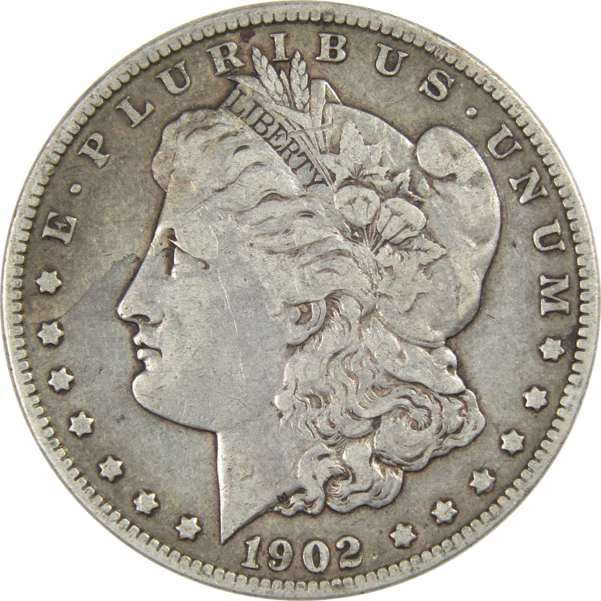 1902 Morgan Dollar F Fine 90% Silver $1 US Coin Collectible SKU:I3815 - Morgan coin - Morgan silver dollar - Morgan silver dollar for sale - Profile Coins &amp; Collectibles