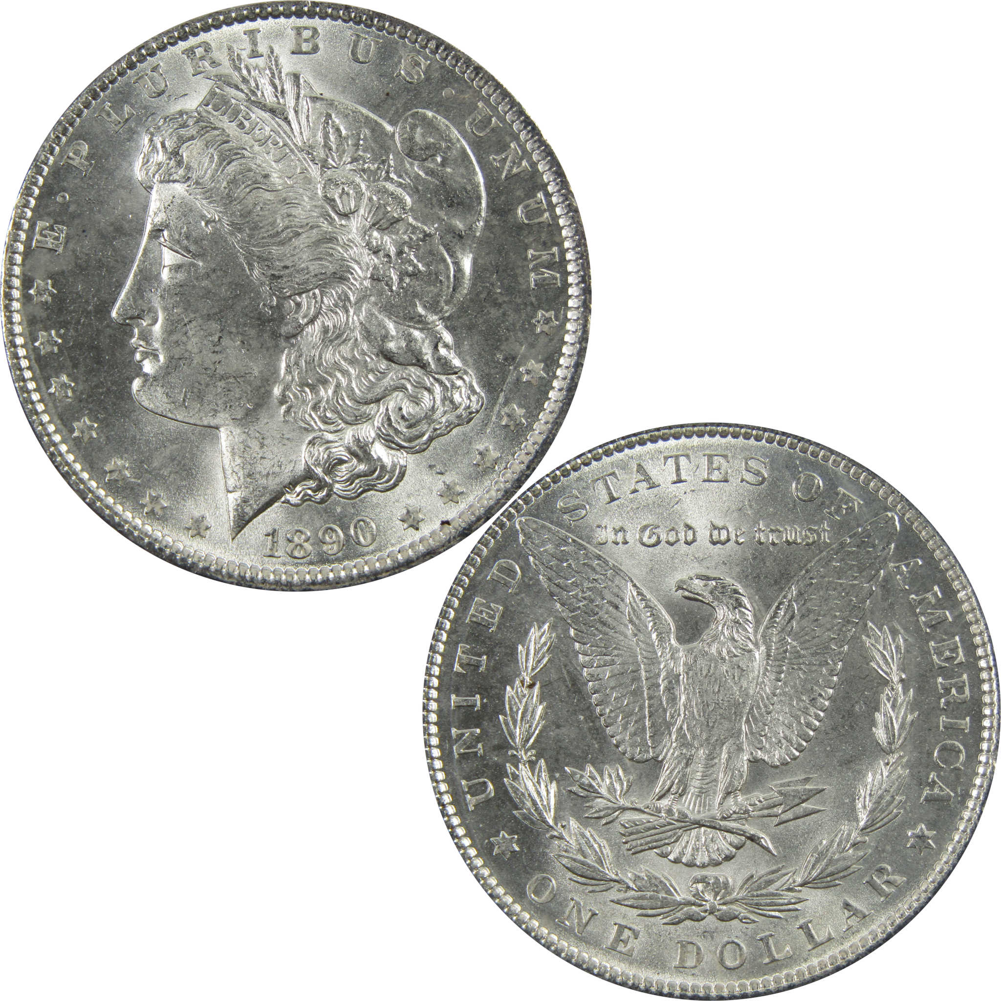 1890 Morgan Dollar BU Uncirculated 90% Silver $1 Coin SKU:I5130 - Morgan coin - Morgan silver dollar - Morgan silver dollar for sale - Profile Coins &amp; Collectibles