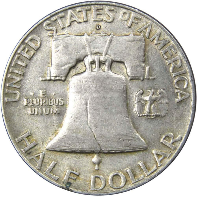 1951 D Franklin Half Dollar XF EF Extremely Fine 90% Silver 50c US Coin - Franklin Half Dollar - Franklin half dollars - Franklin coins - Profile Coins &amp; Collectibles