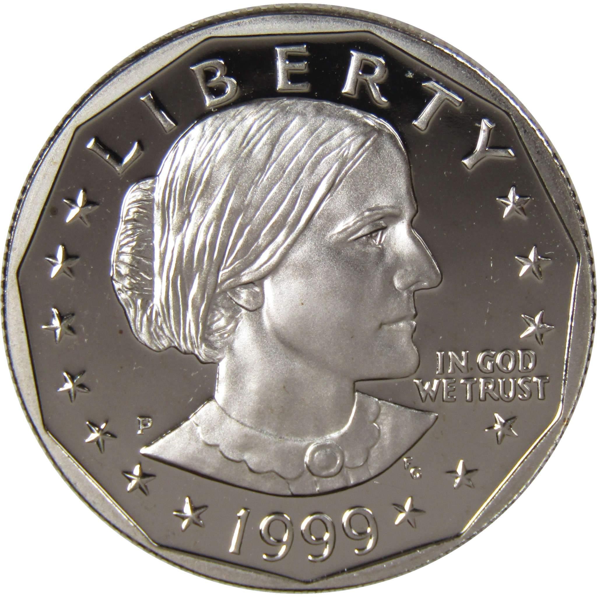 1999 P Susan B Anthony Dollar Choice Proof SBA $1 US Coin Collectible