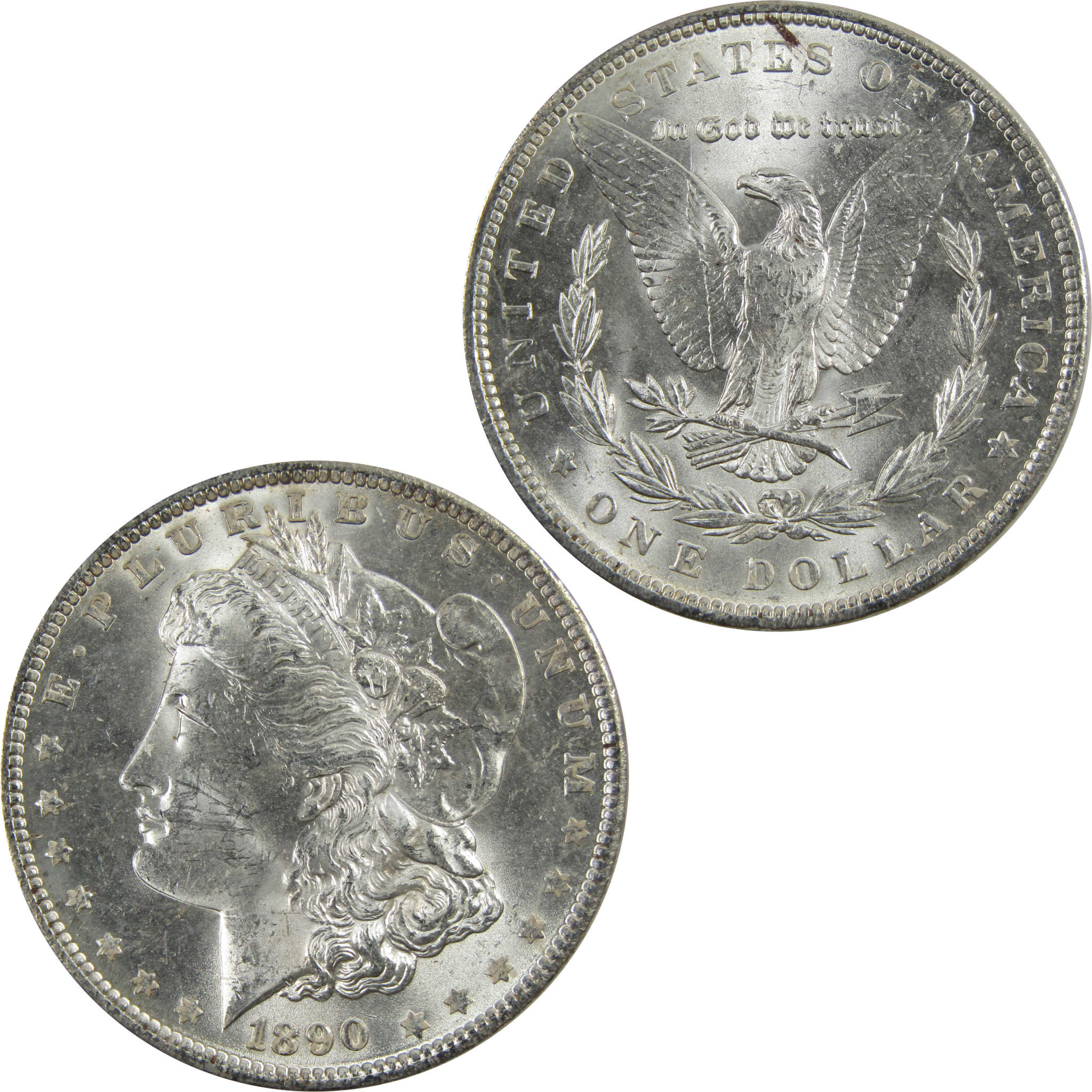 1890 Morgan Dollar BU Uncirculated 90% Silver $1 Coin SKU:I5134 - Morgan coin - Morgan silver dollar - Morgan silver dollar for sale - Profile Coins &amp; Collectibles