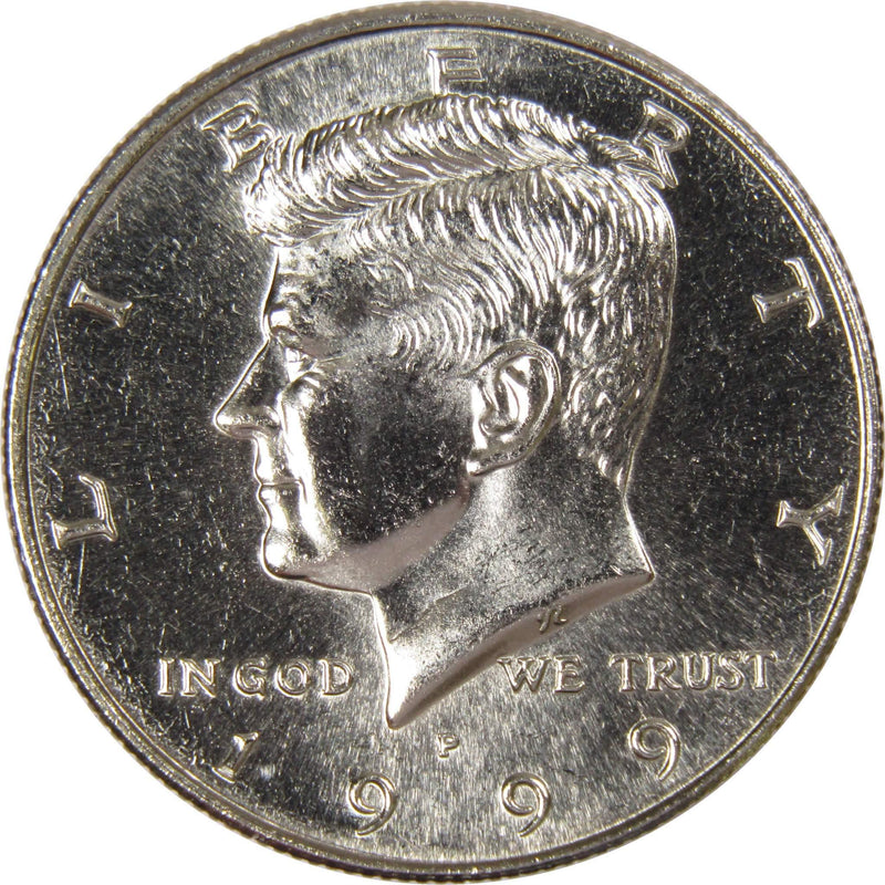 1999 P Kennedy Half Dollar BU Uncirculated Mint State 50c US Coin Collectible - Kennedy Half Dollars - JFK Half Dollar - Kennedy Coins - Profile Coins &amp; Collectibles