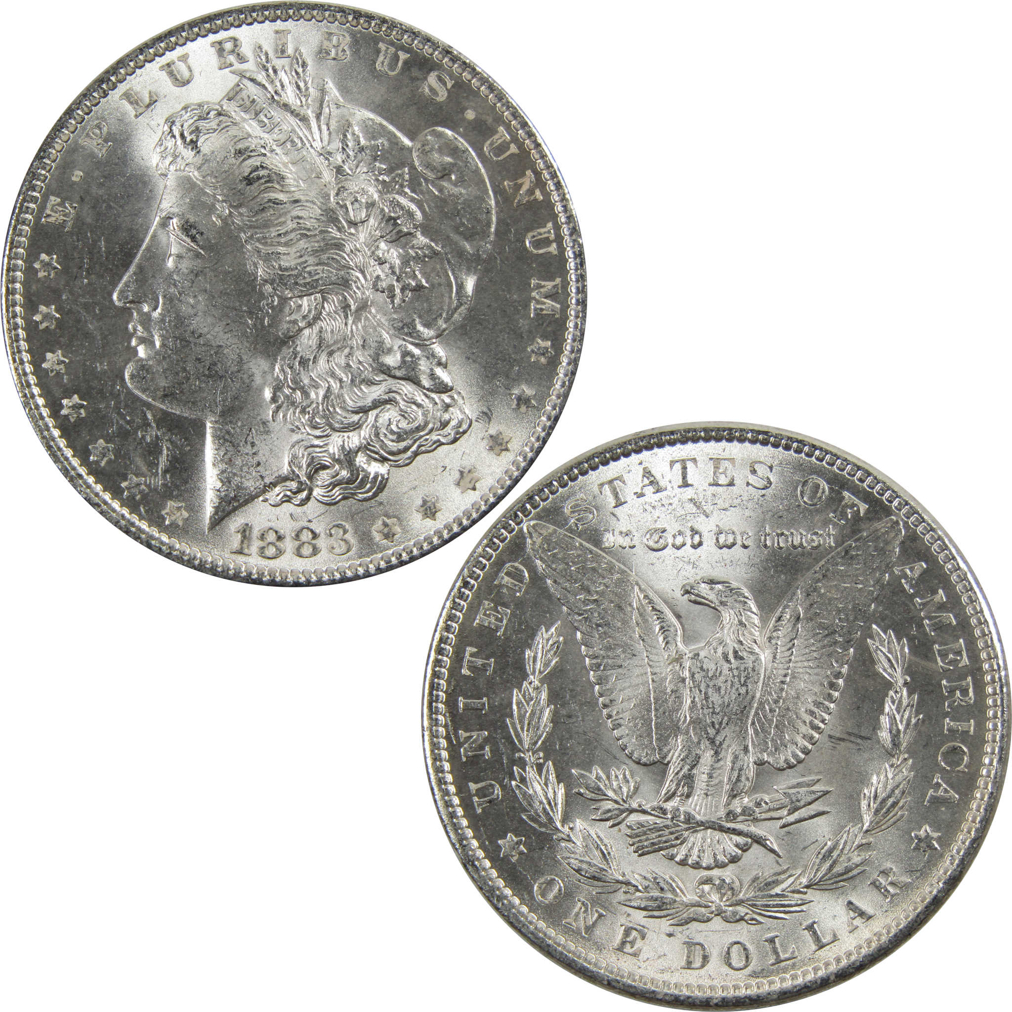 1883 Morgan Dollar BU Uncirculated 90% Silver $1 Coin SKU:I5168 - Morgan coin - Morgan silver dollar - Morgan silver dollar for sale - Profile Coins &amp; Collectibles