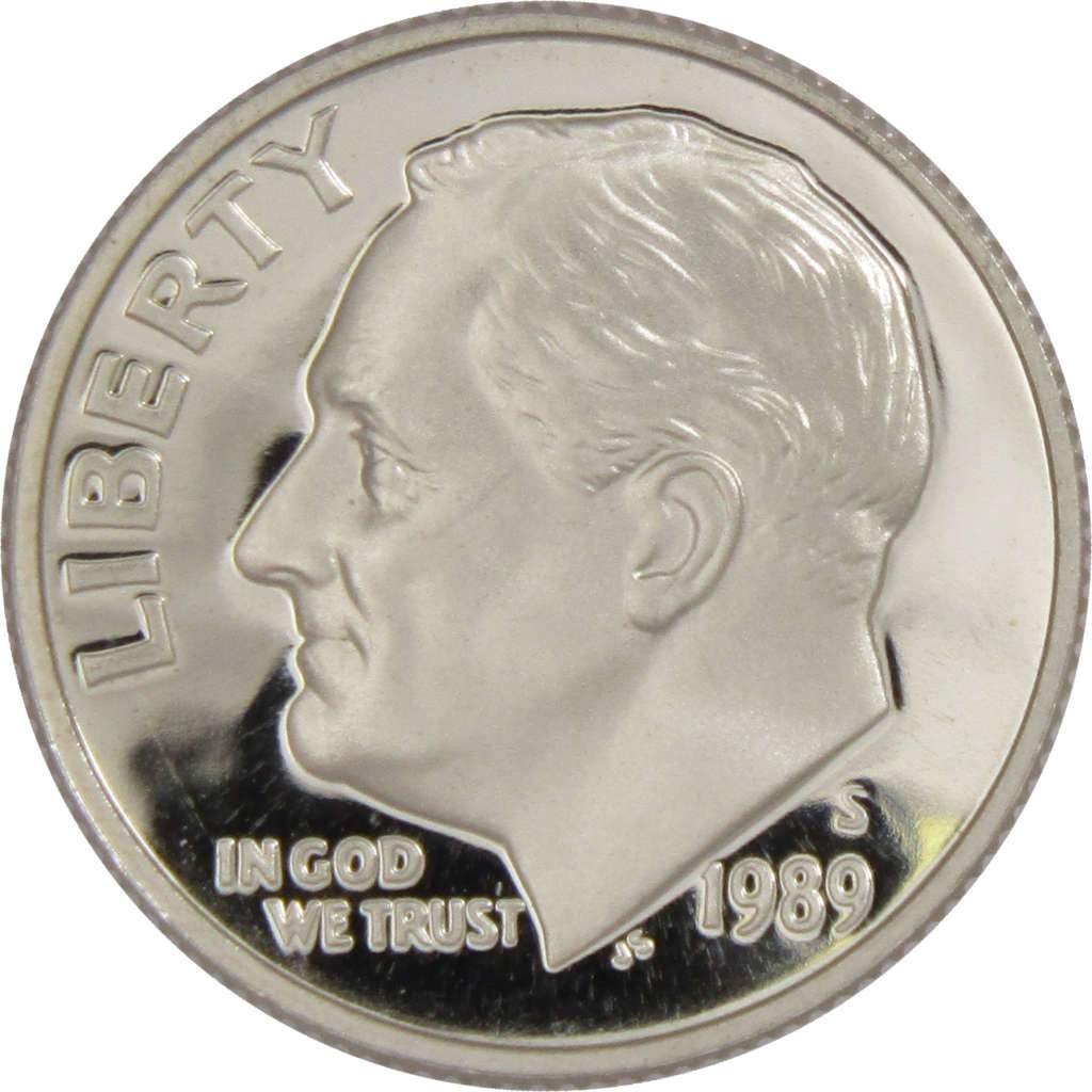 1989 S Roosevelt Dime Choice Proof 10c US Coin Collectible