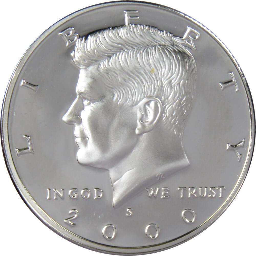 2000 S Kennedy Half Dollar Choice Proof 90% Silver 50c US Coin Collectible