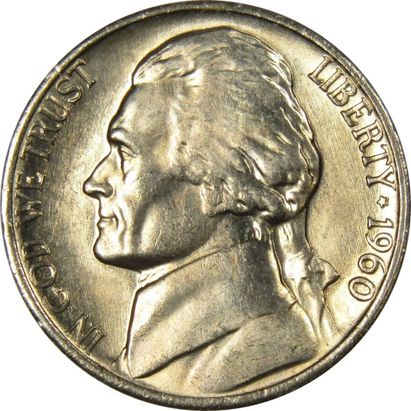 n*n様 旧弾フルコンプ 1960 Jefferson Nickel 5 Cent Piece BU Uncirculated Mint State 5c