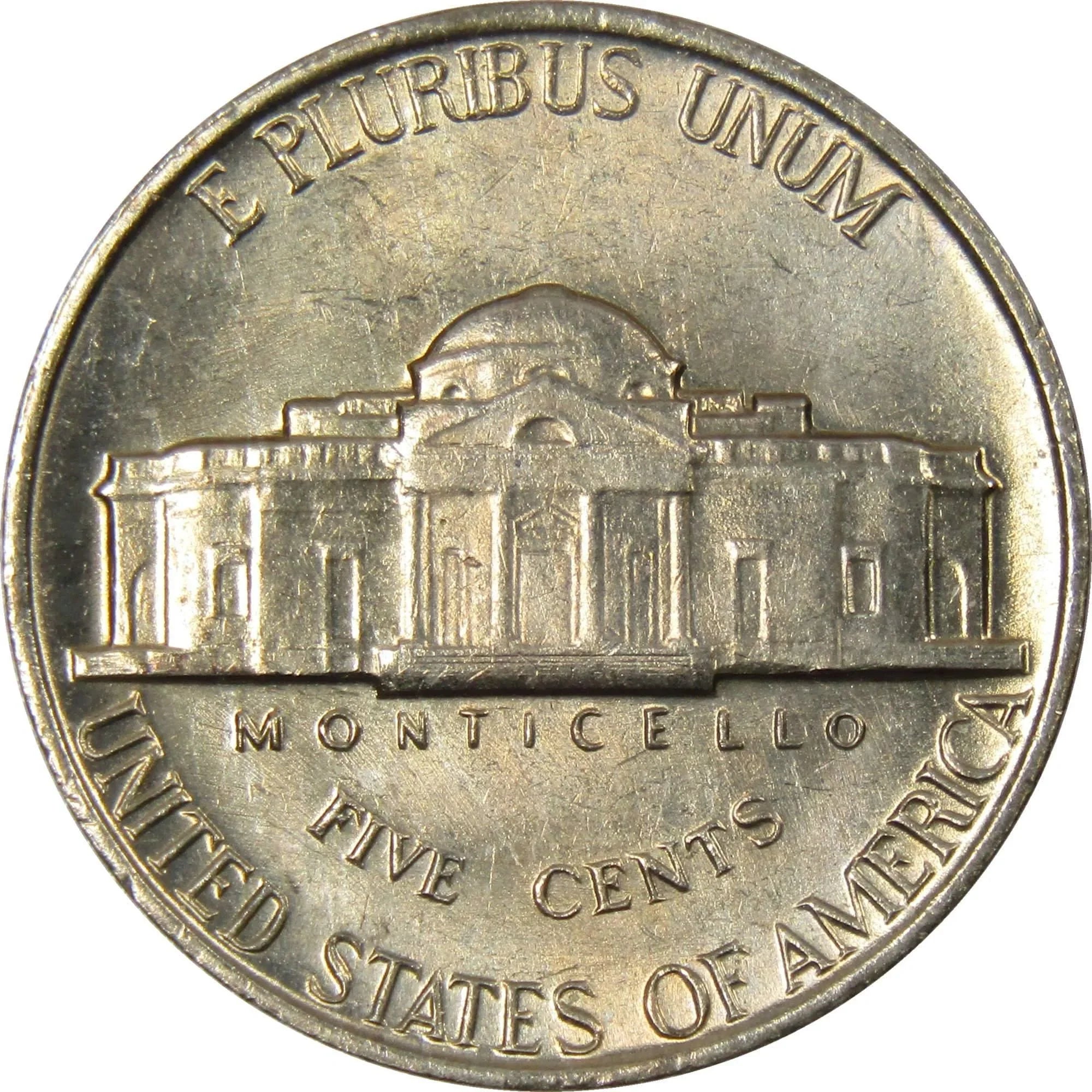 1960 Jefferson Nickel 5 Cent Piece BU Uncirculated Mint State 5c