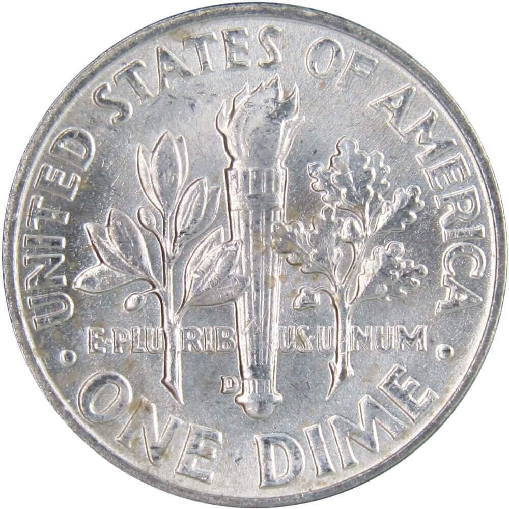 1953 D Roosevelt Dime BU Uncirculated Mint State 90% Silver 10c US Coin