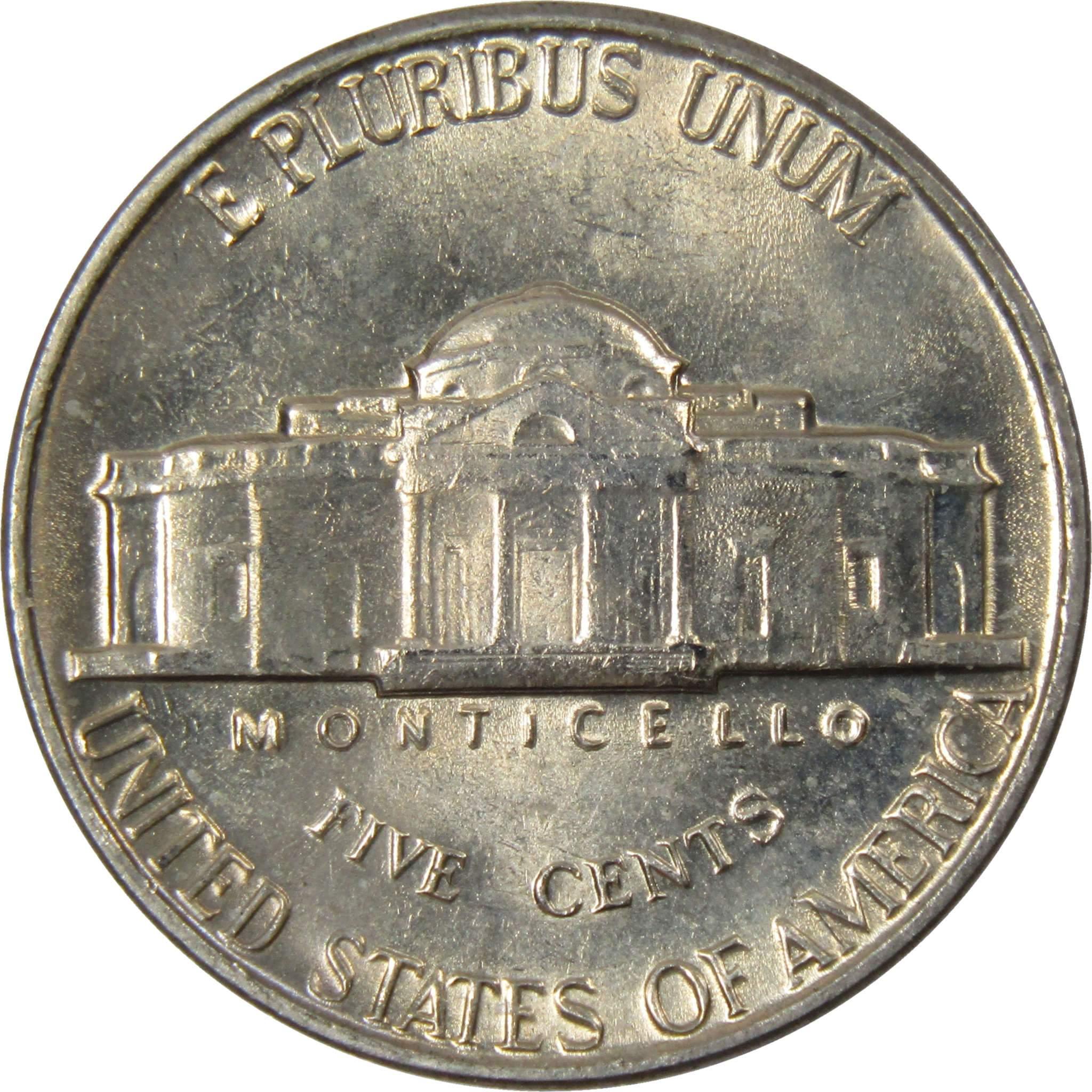 1961 Jefferson Nickel 5 Cent Piece BU Uncirculated Mint State 5c US Coin